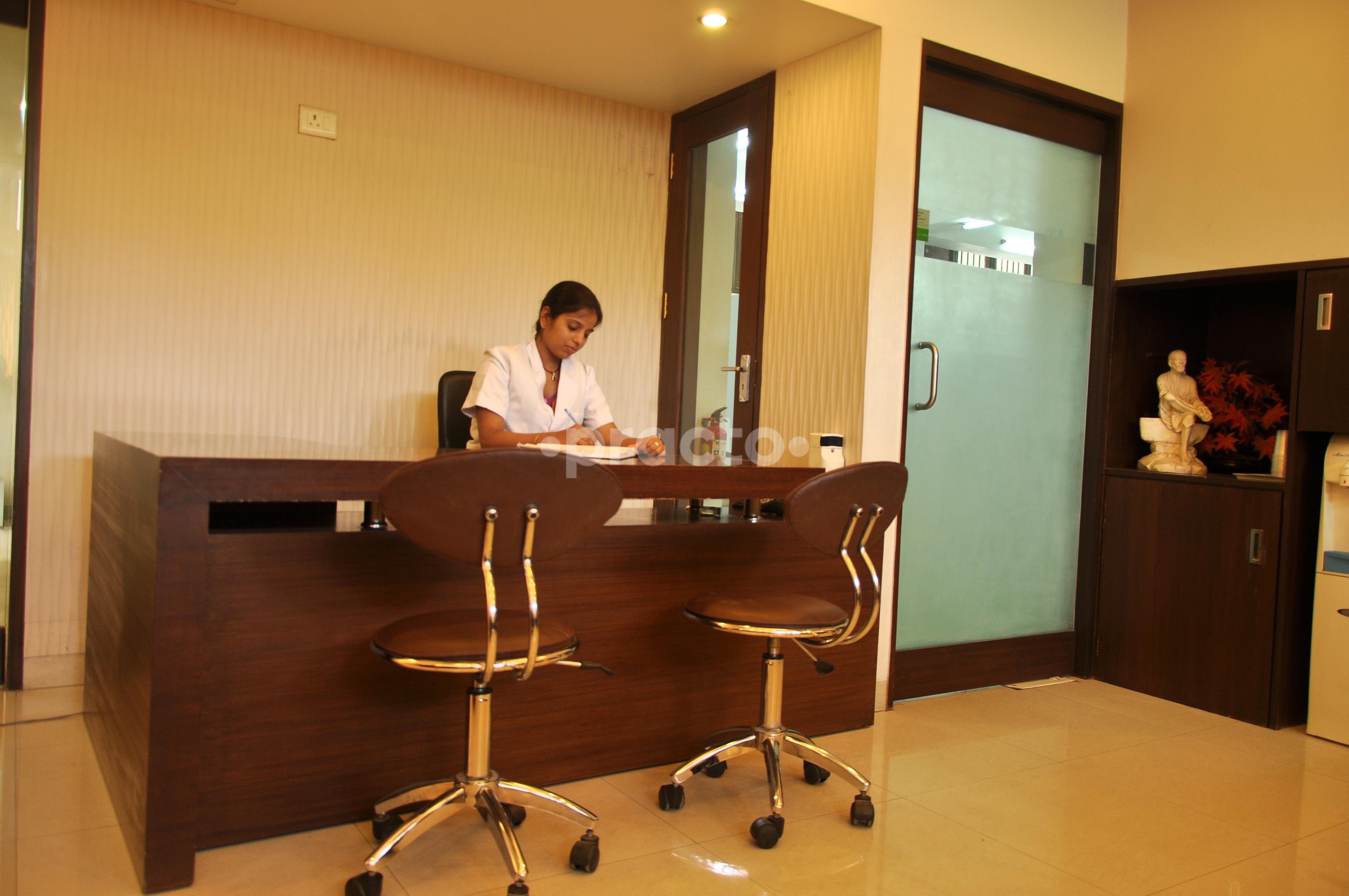 Reception Area at Thaper Dental Clinic Lal Kothi Jaipur