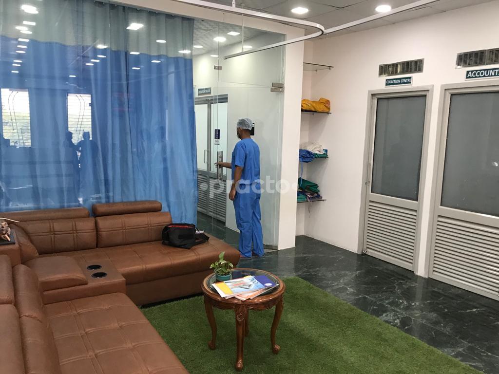 Waiting Area at GNS Multispeciality Hospital Chattarpur Delhi