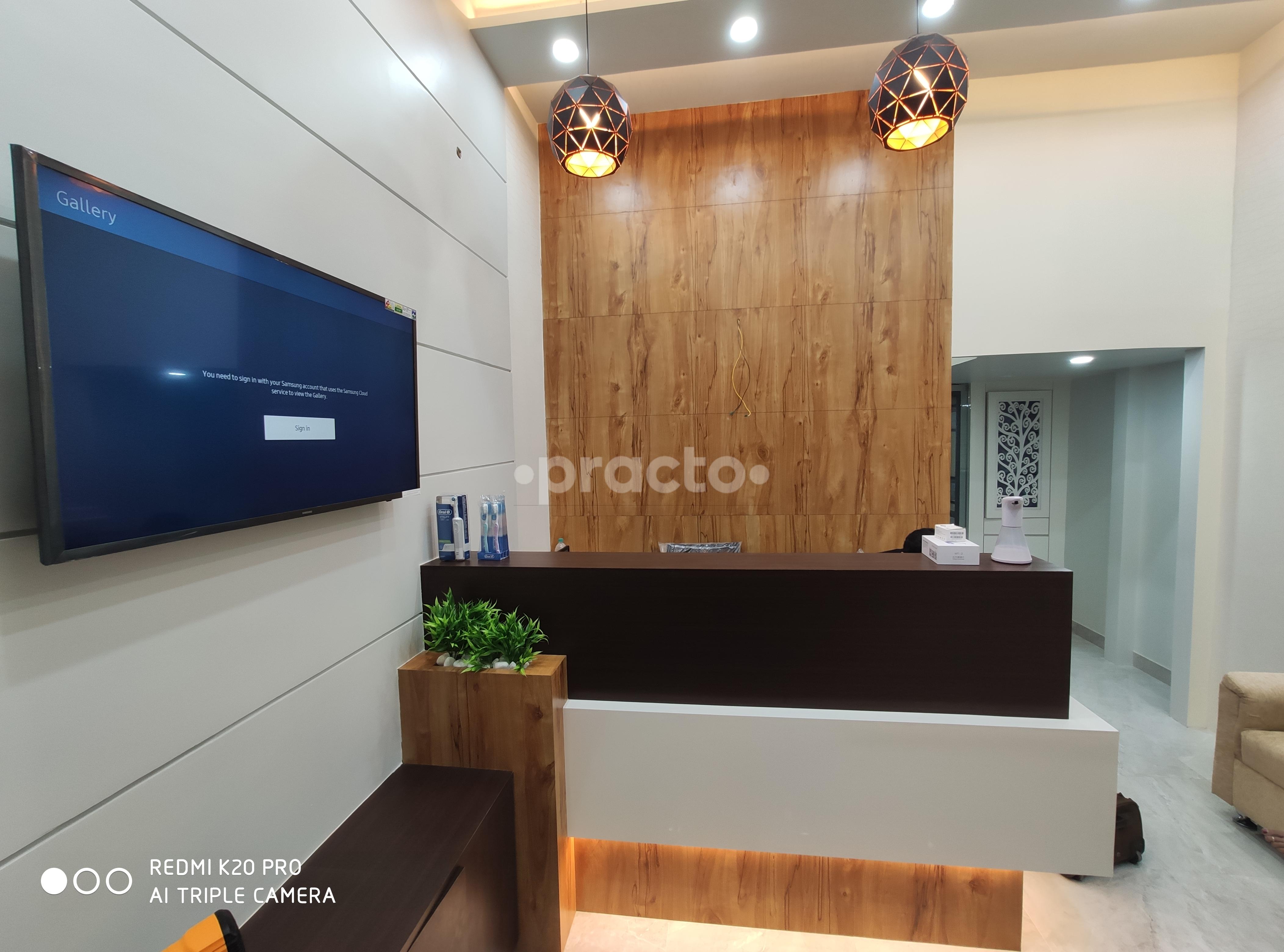 Reception Area at Budding Smile Dental Clinic New Town Kolkata