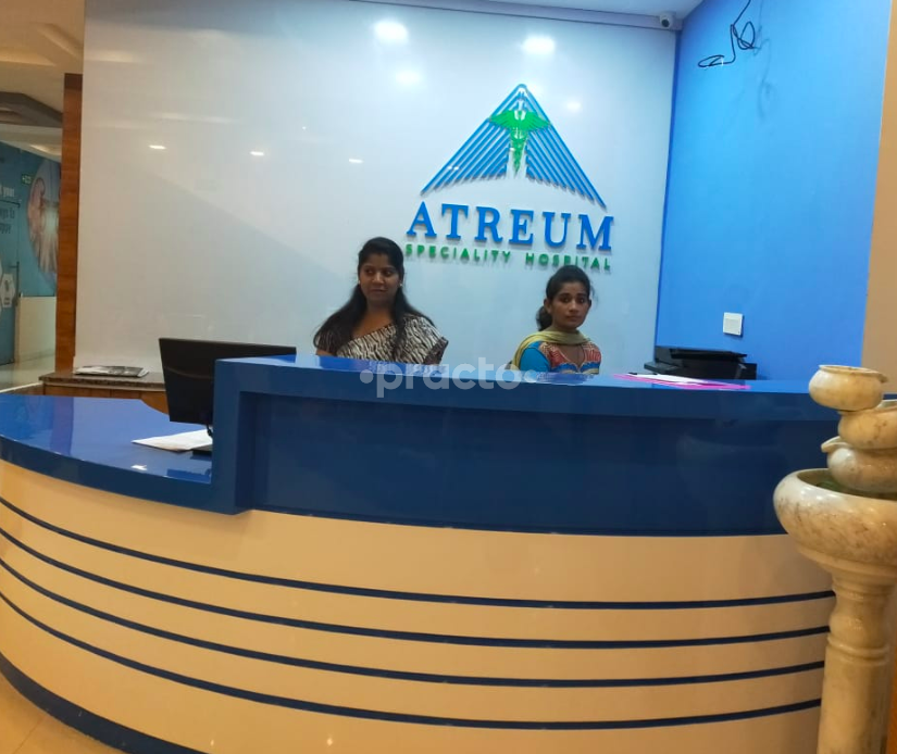 Reception Area at Atreum Speciality Hospital Rajarajeshwarinagar Bangalore