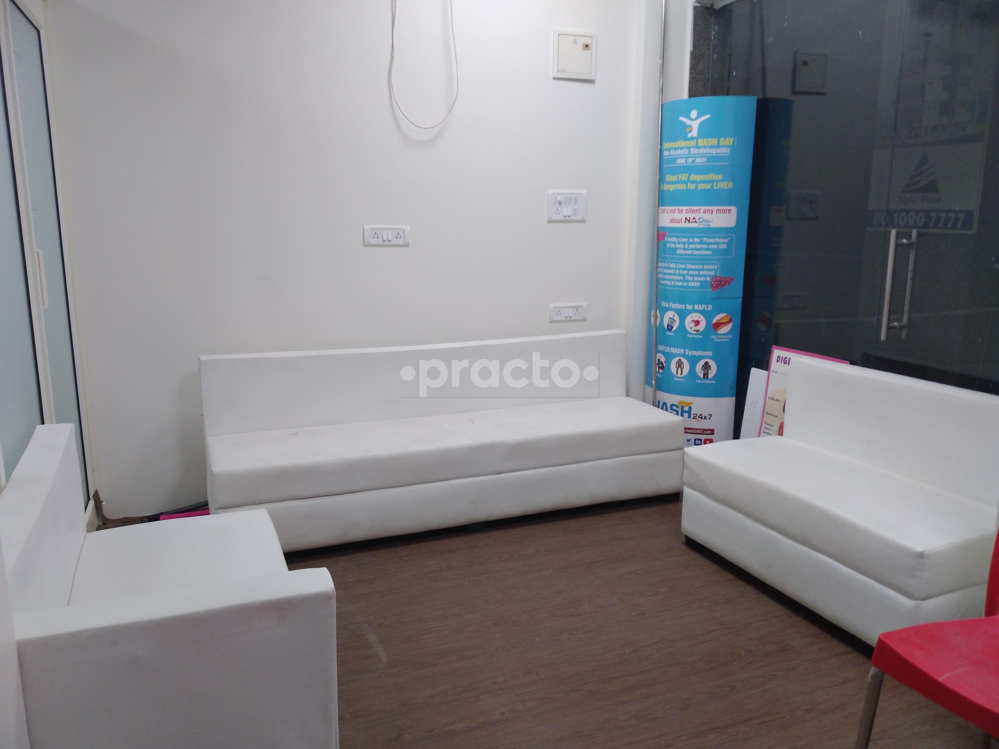 Waiting Area at Gastro Liver and Maternity Clinic Beta I Greater Noida