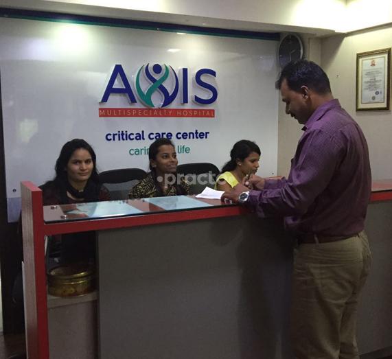 Reception Area at Axis Multispecialty  Hospital Andheri West Mumbai