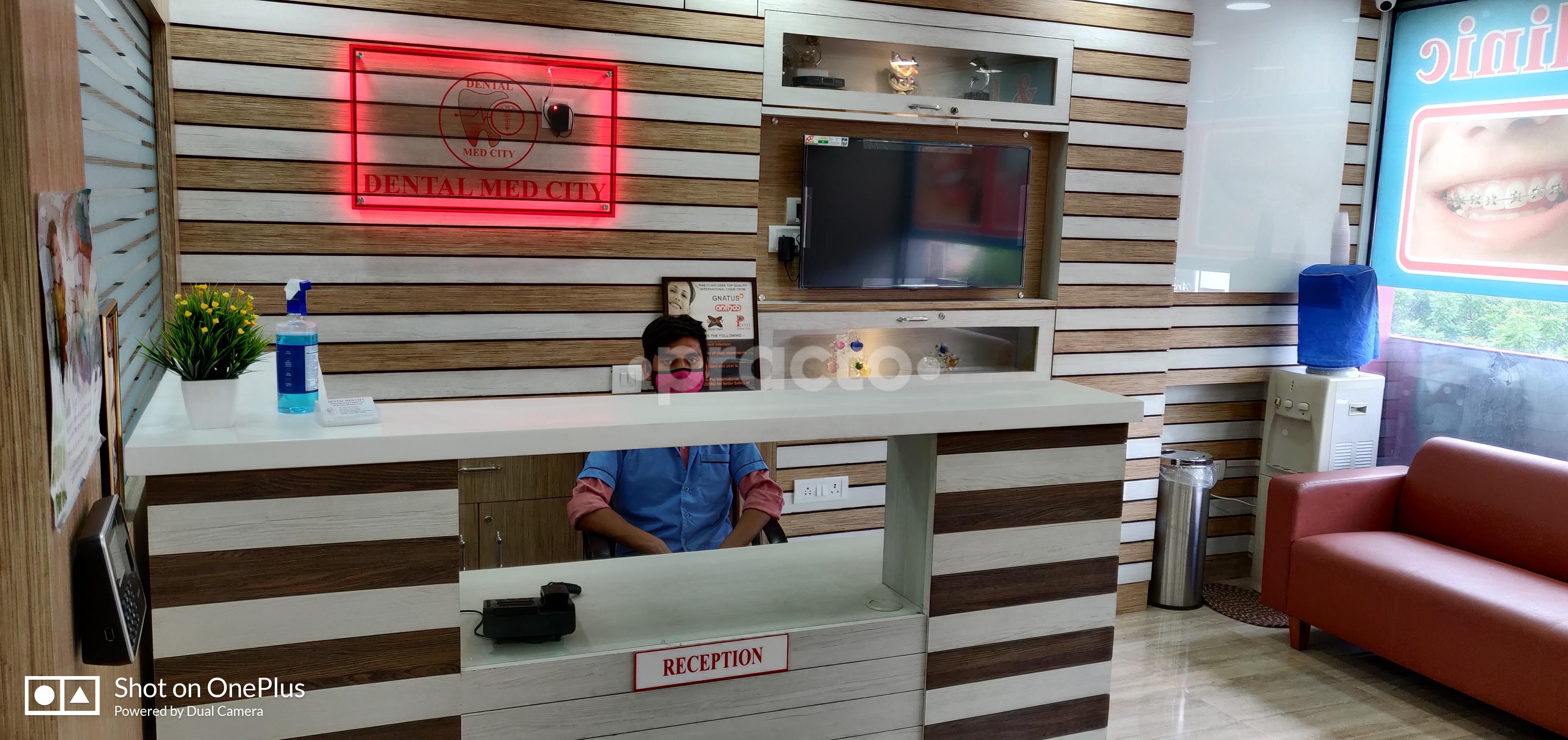 Reception Area at Dental Med City Dwarka Sector 7 Delhi