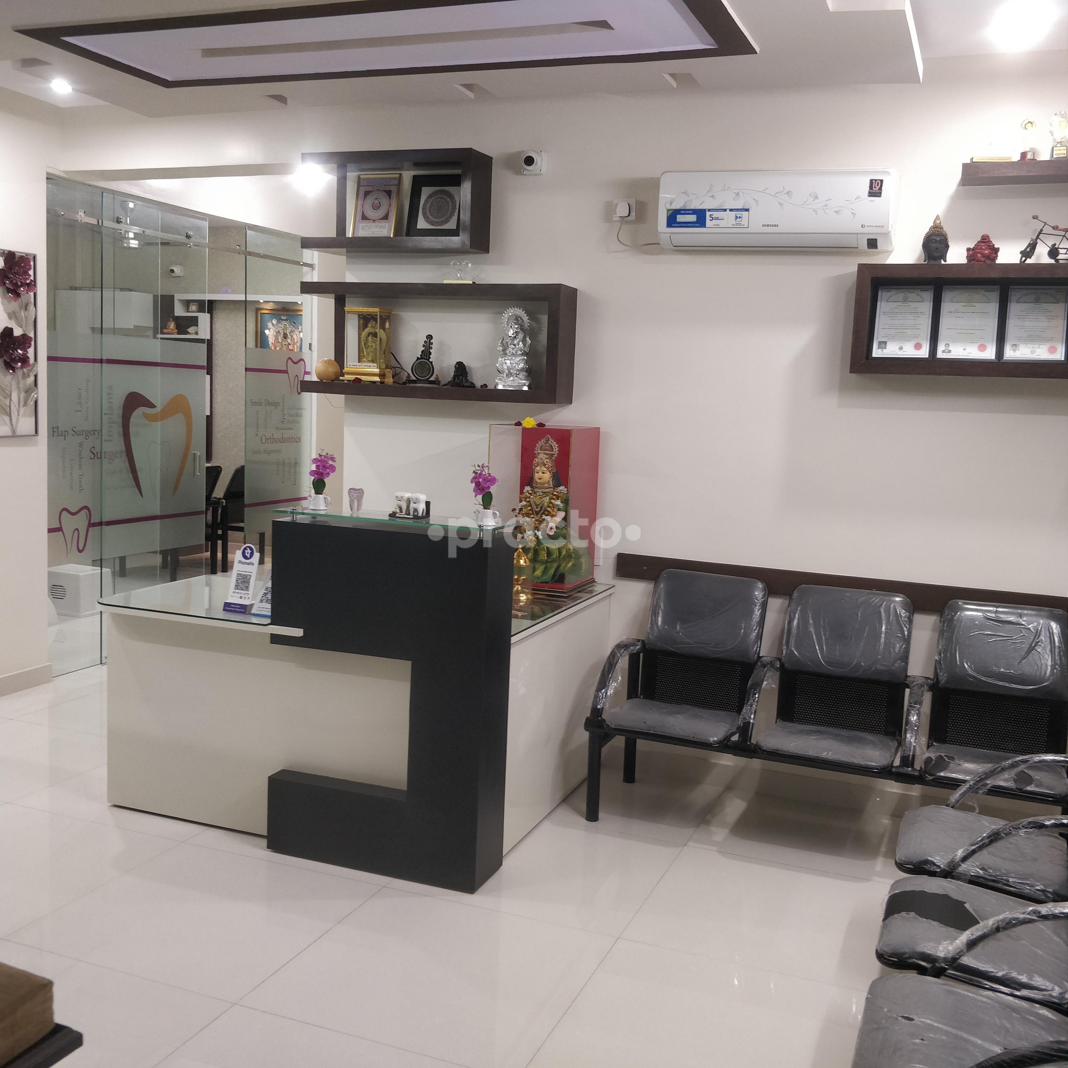 Reception Area at Oro Max Dento-Facial and Implant Centre Vidyaranyapura Bangalore
