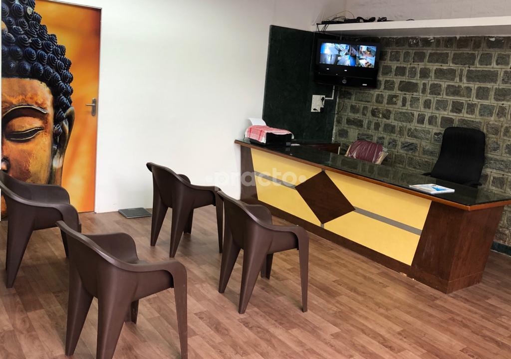 Waiting Area at JP Health Care and Diagnostics Nagarbhavi Bangalore