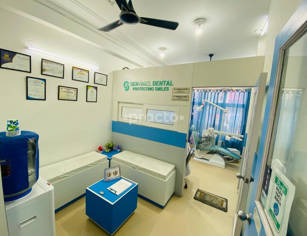 Waiting Area at Sentinel Dental Clinic Sector 62 Noida