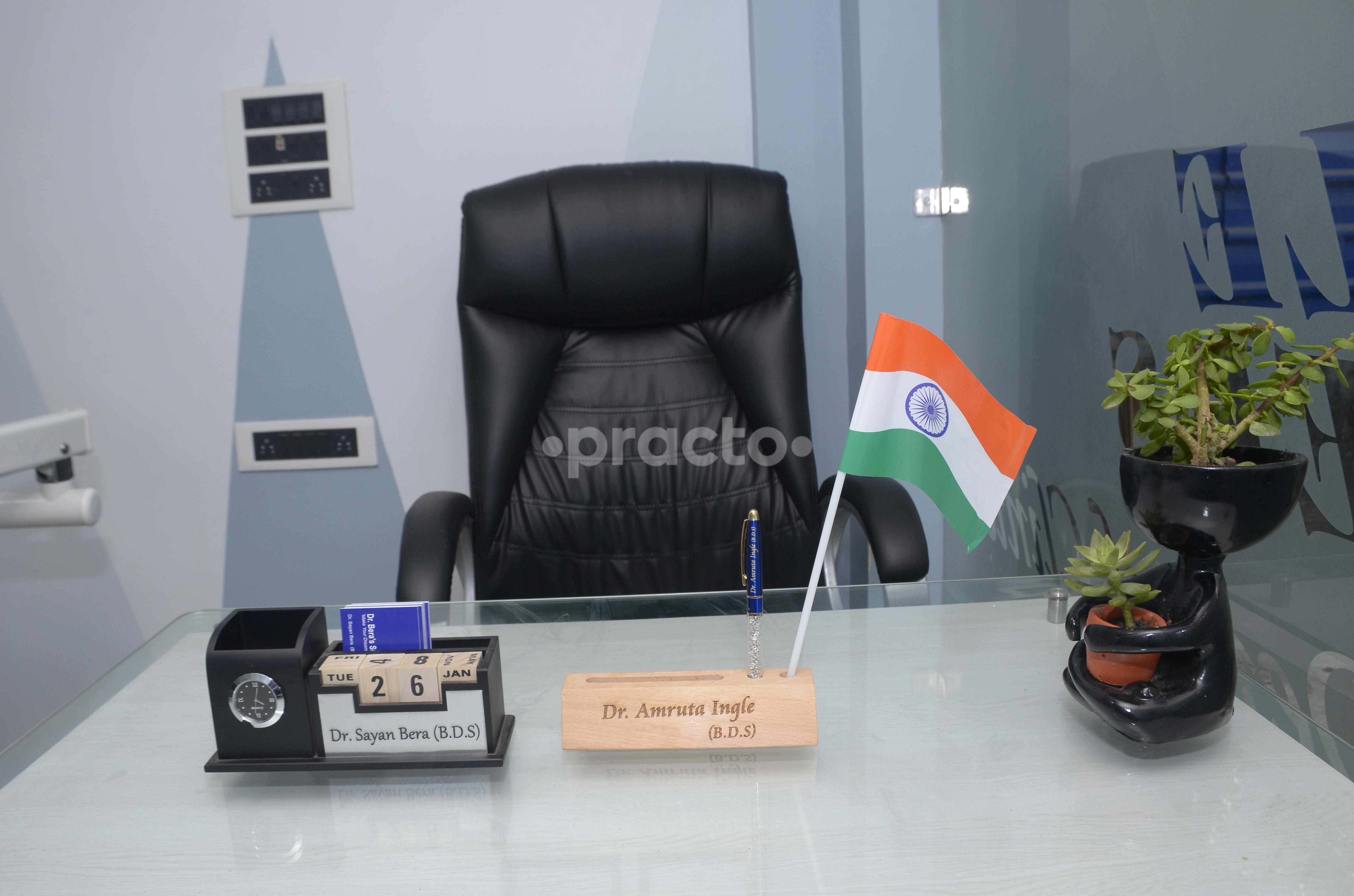 Reception Area at Dr. Bera's Smile Savers Dental Clinic Garia Kolkata