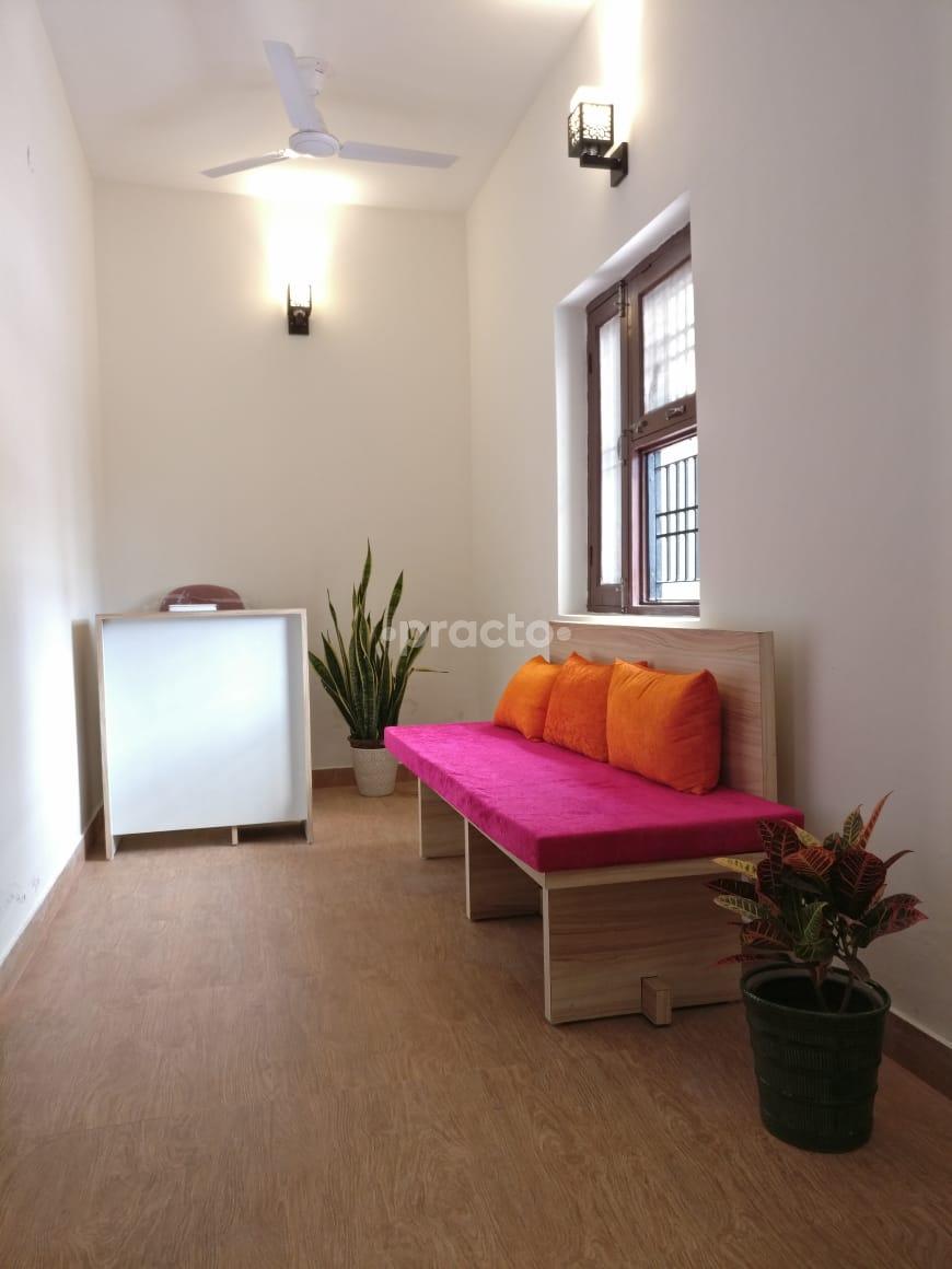 Reception Area at Pearl White Dental Clinic Phi III Greater Noida