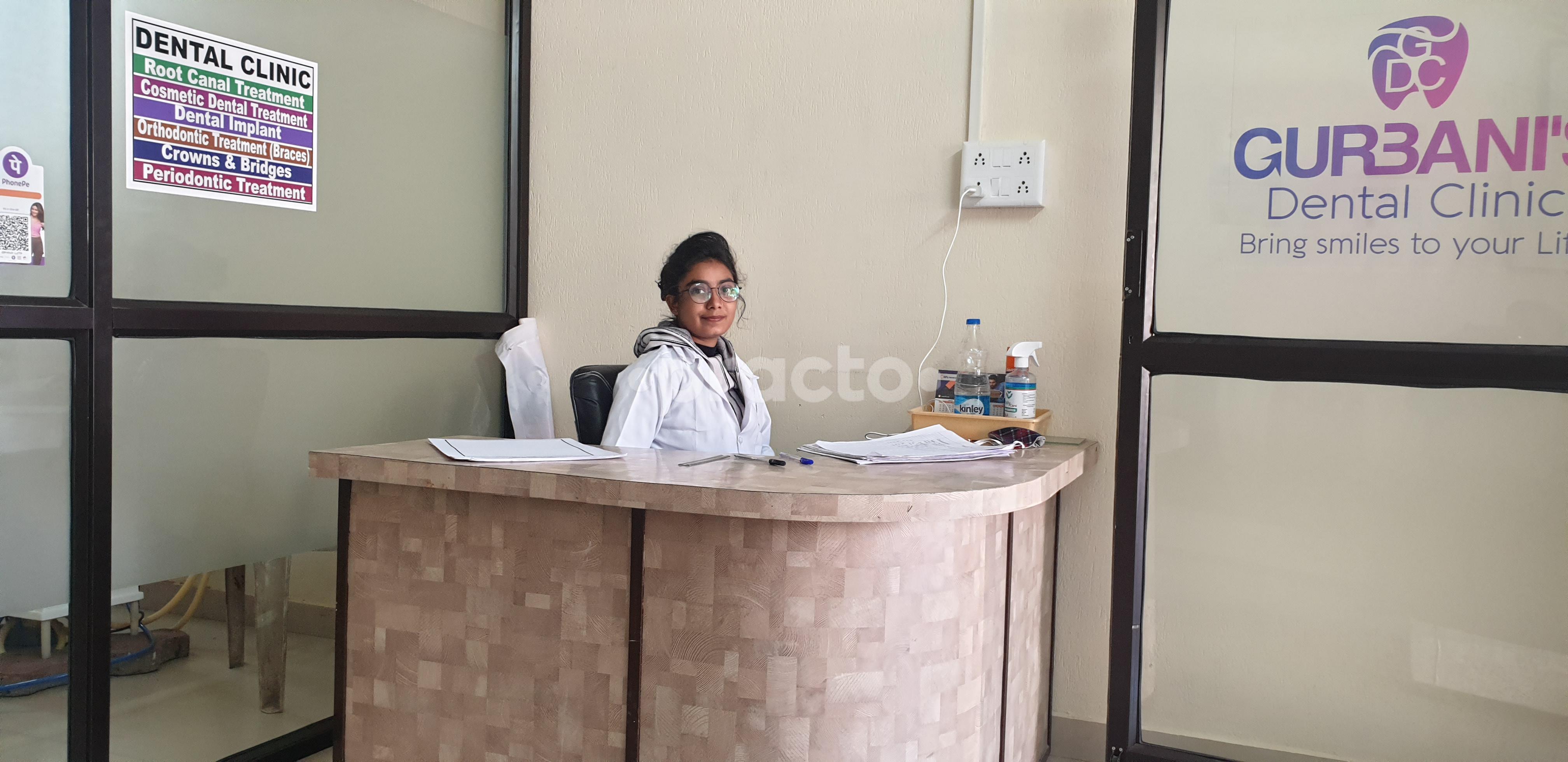 Reception Area at Gurbani's Dental Clinic Sapna Sangeeta Indore