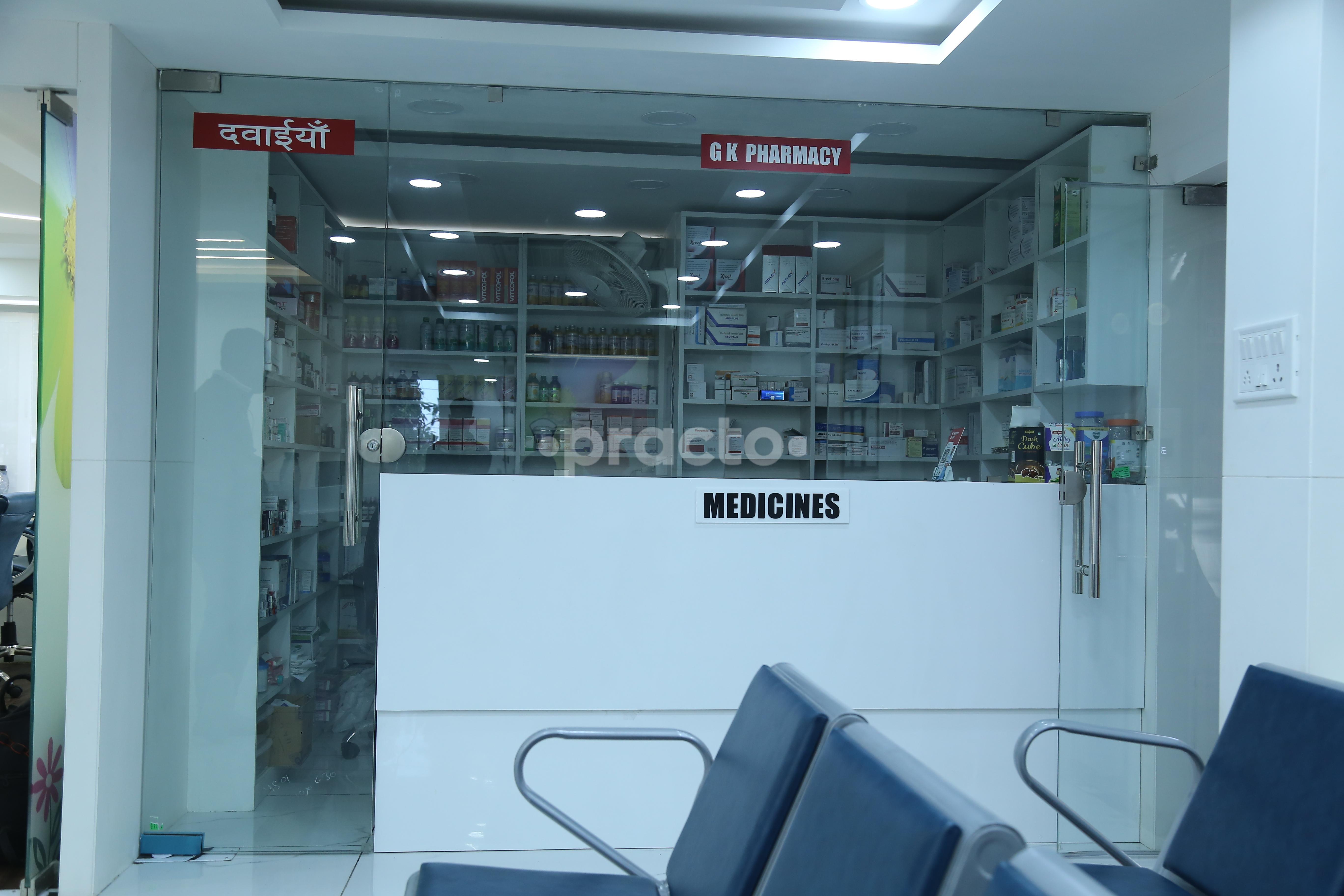 Pharmacy store at Dr. Nilesh Kumar Dehariya's Intimate Clinic Doctor Roshan Singh Bhandari Marg Indore