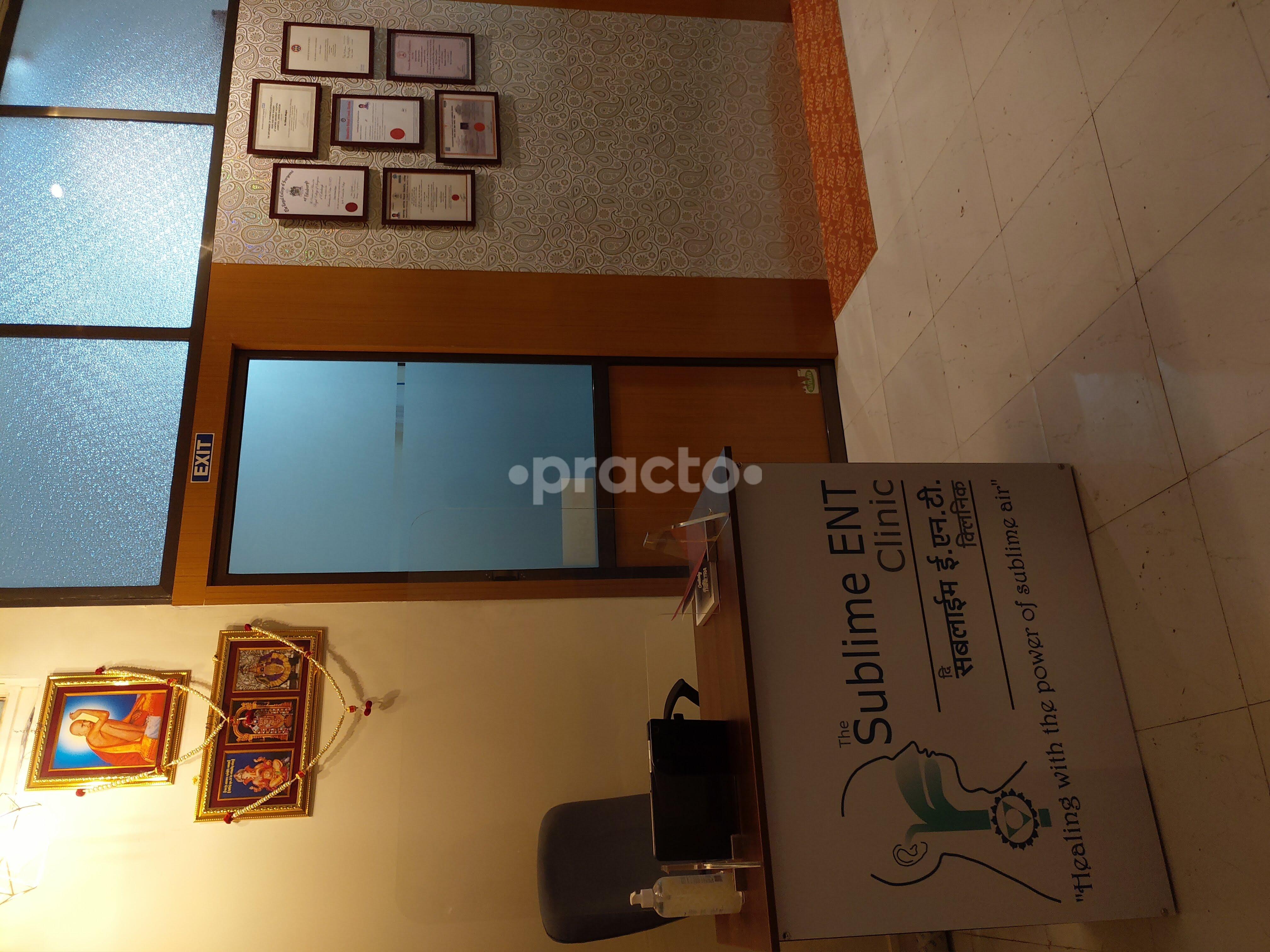 Reception Area at The Sublime ENT Clinic Dadar West Mumbai