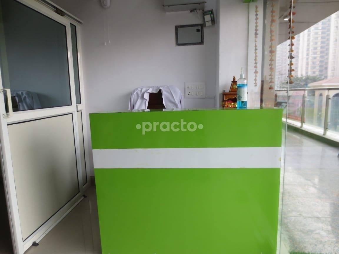 Reception Area at Ramayana Dental Gaur City Noida