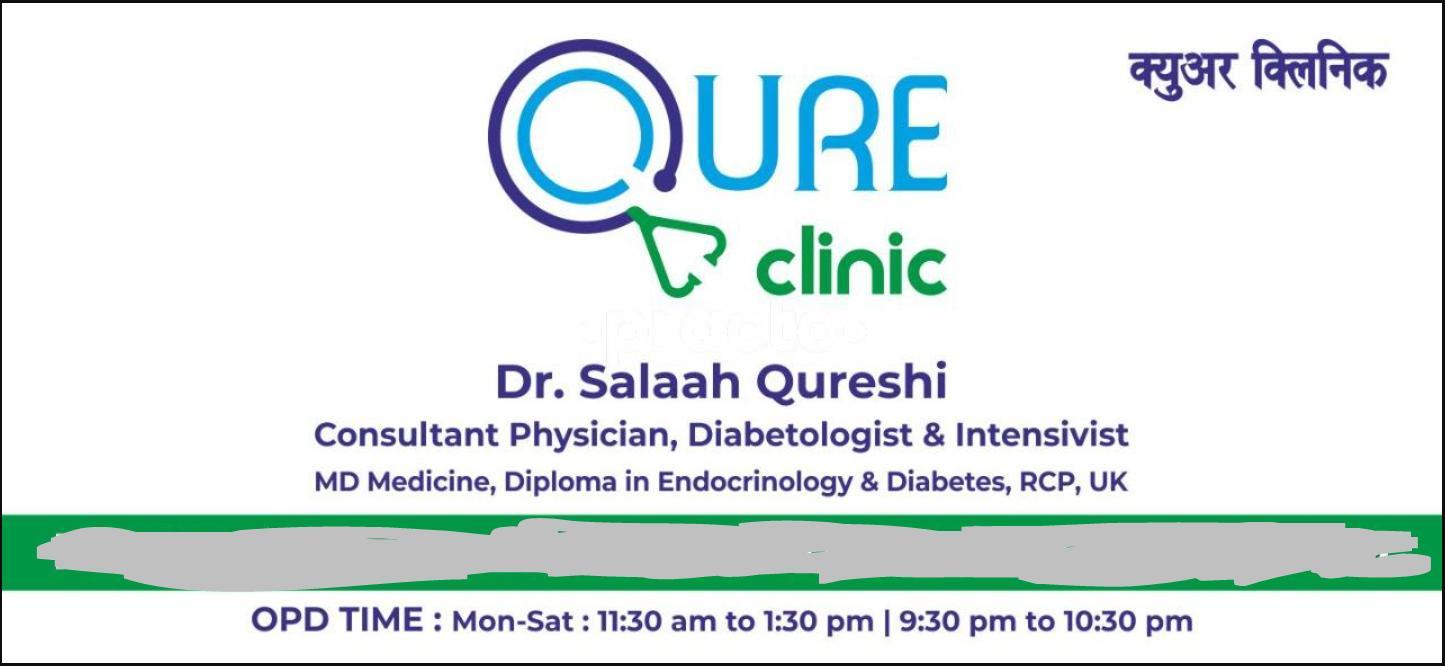Menu Card at Qure Clinic Seven Bungalows Mumbai