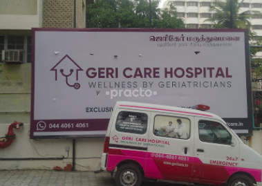 Reception Area at Geri Care Hospital Kodambakkam Chennai