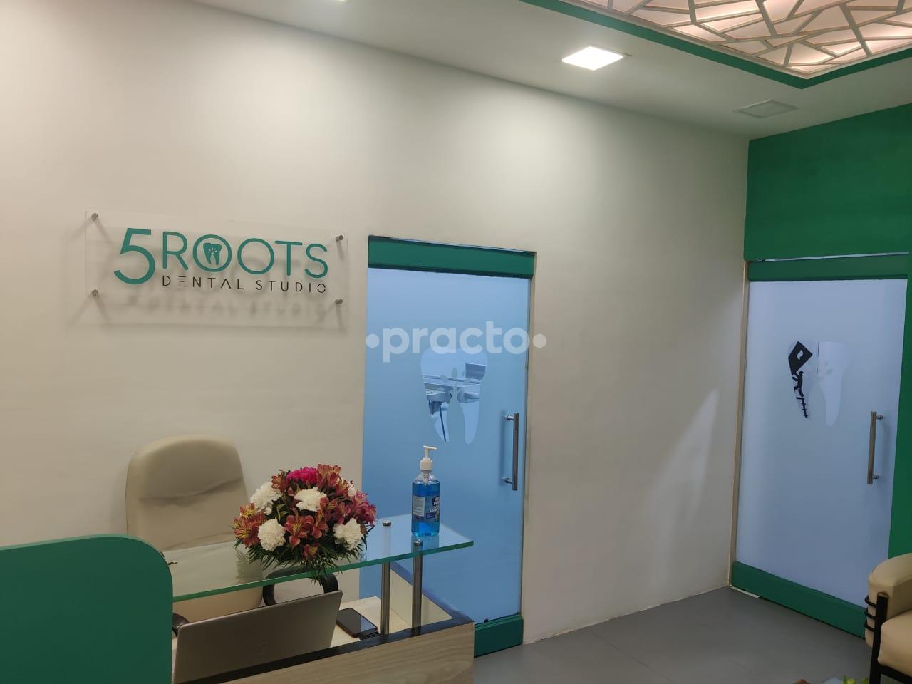 Reception Area at 5 Roots Dental Studio Triplicane Chennai