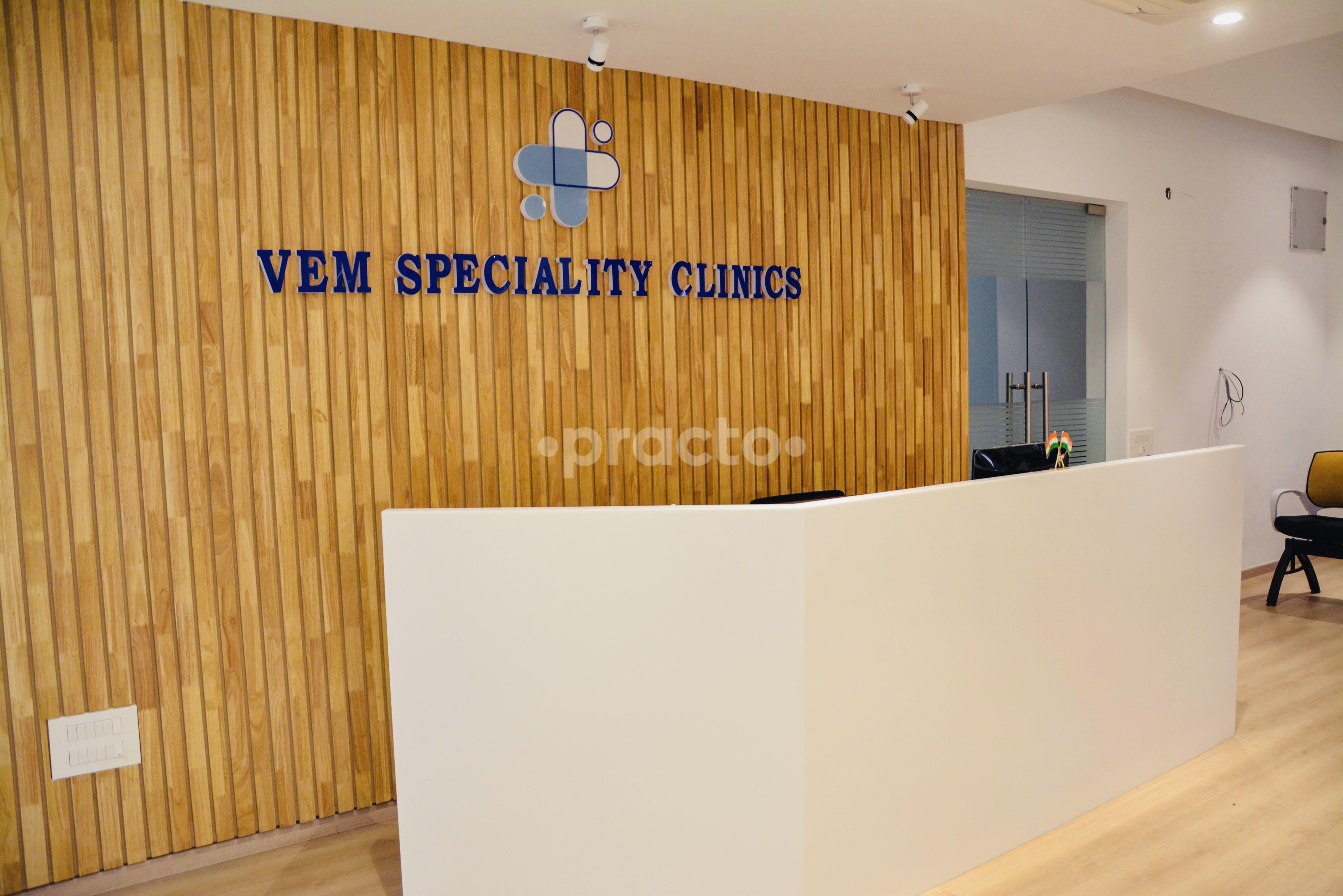 Reception Area at Vem Speciality clinics Madhapur Hyderabad