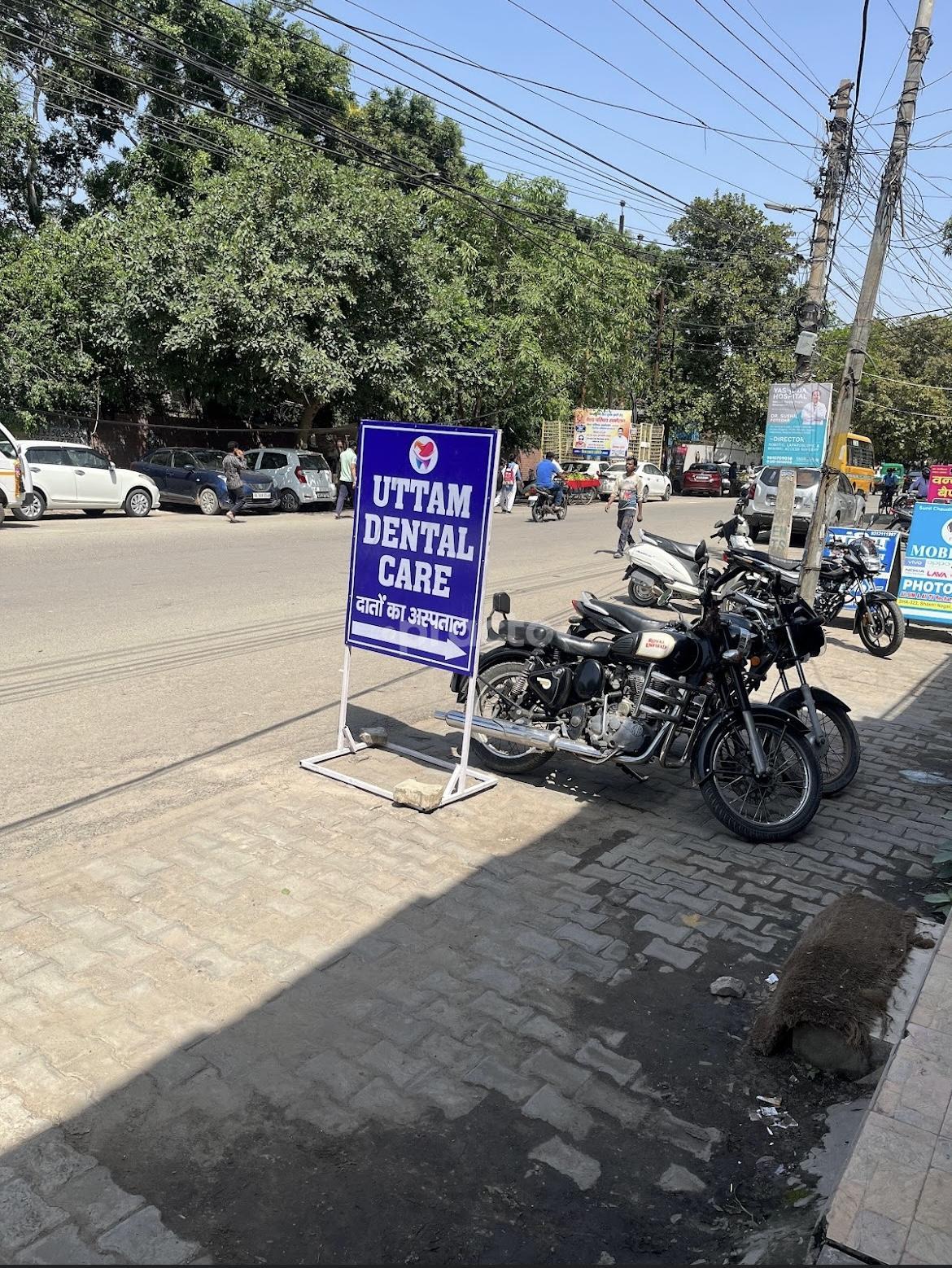 Parking area at Uttam Dental Care, Orthodontic And Implant Center Shastri Nagar Ghaziabad