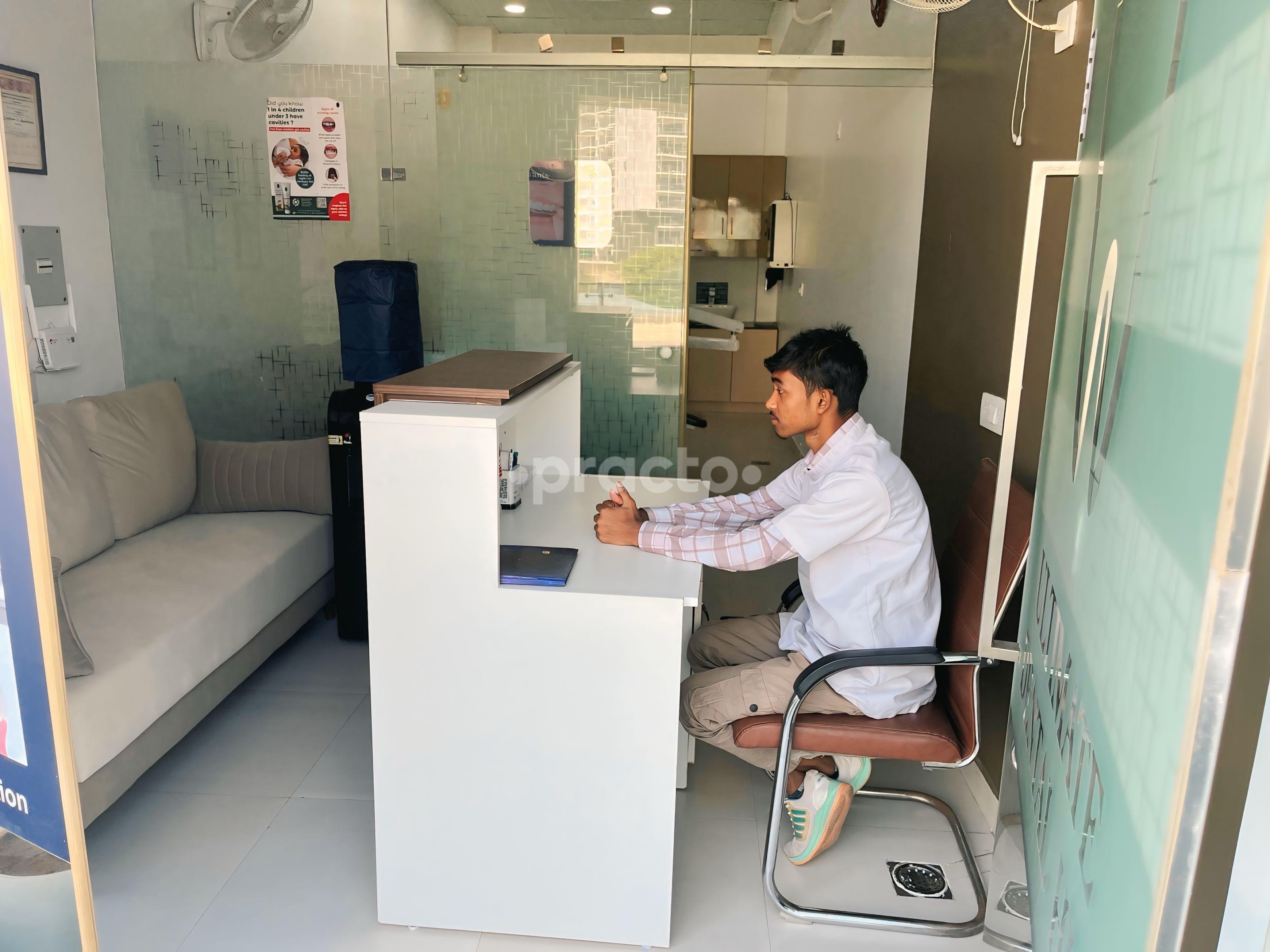 Reception Area at Ultimate Dental Hub Gurgaon Sector 65 Gurgaon
