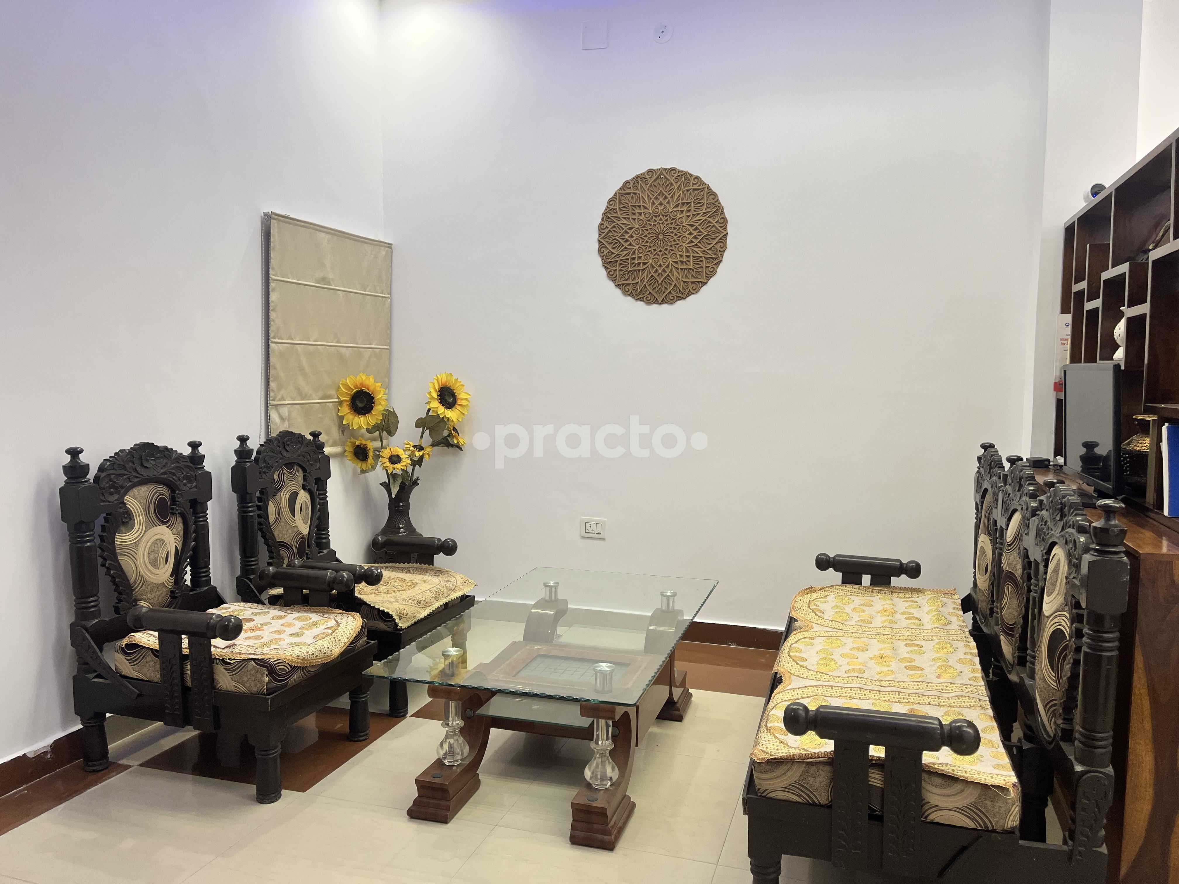 Waiting Area at Beyond Skin & Mind Healthcare Sector 56 Noida