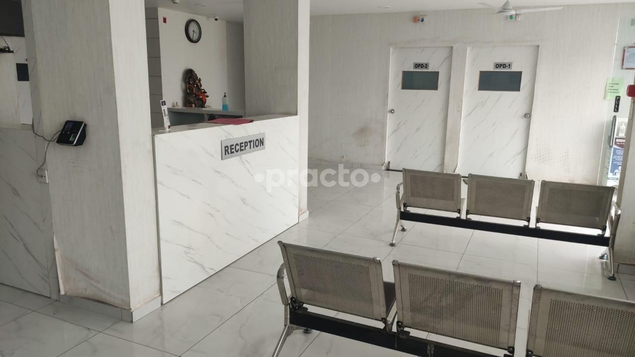 Reception Area at Aashirvad Multispeciality Hospital Waghodia Road Vadodara