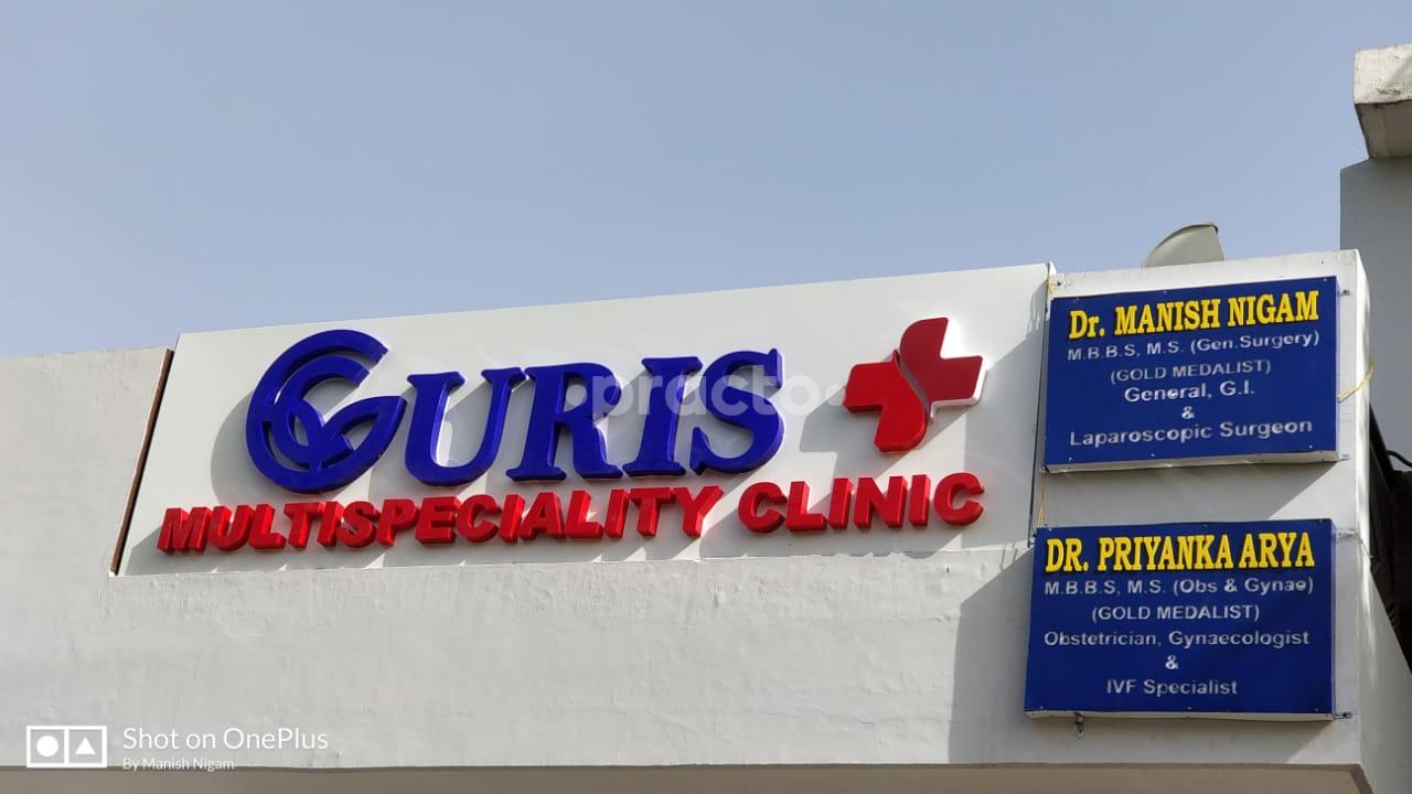 Doctor Names Board at Curis Multispeciality Clinic Sector 12 Noida