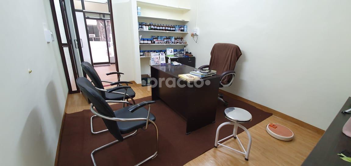 Consultation Room at Dr. Madhavi's Aditya Homoeo Clinic Pragathi Nagar Hyderabad