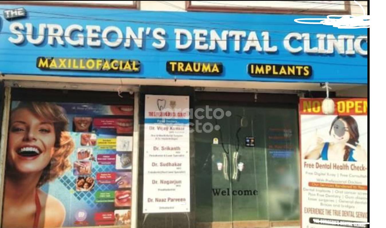 Establishment board at The Surgeons Dental Clinic Narayanguda Hyderabad