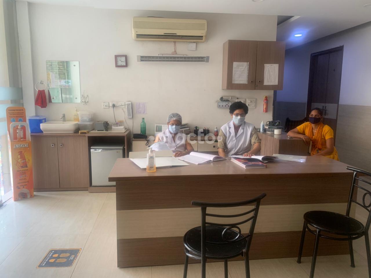 Reception Area at Dr Shikha Agarwal's Clinic Saket Delhi
