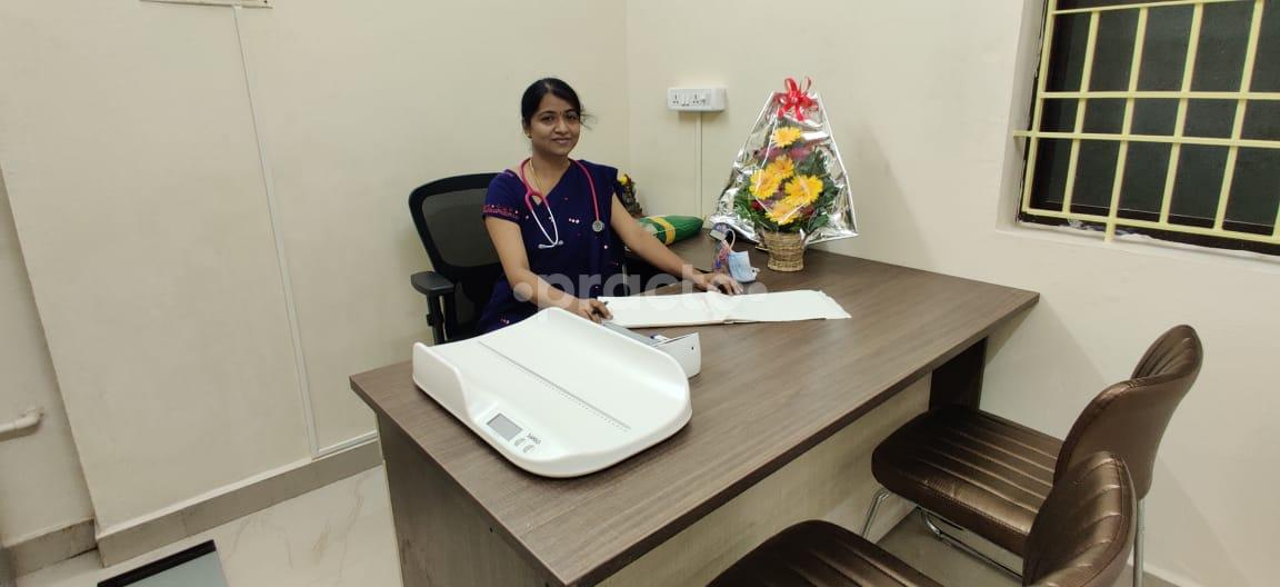 Reception Area at Rathna Childrens Clinic Alwarthirunagar Chennai