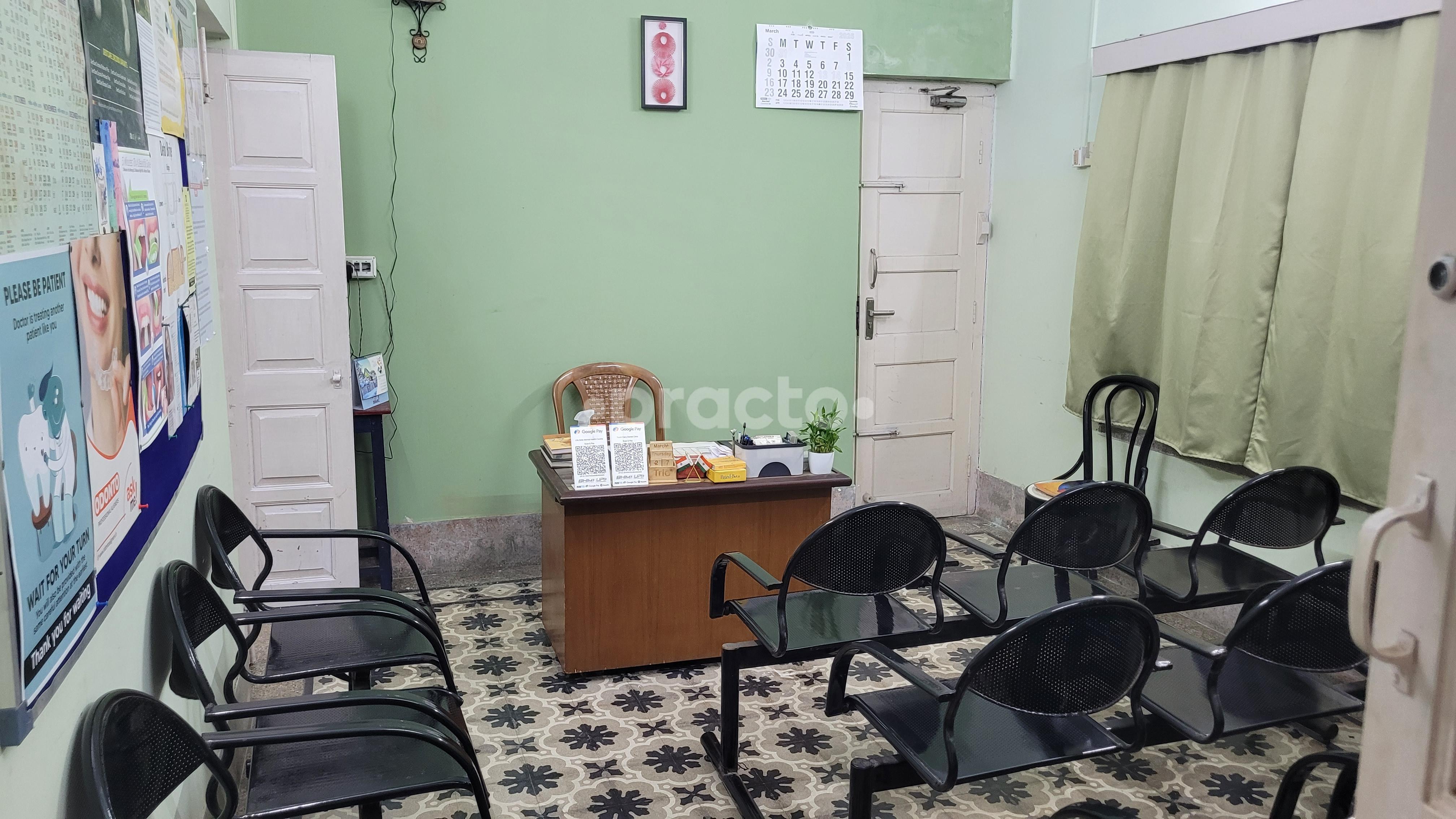 Reception Area at Tooth Fairy Dental Clinic Dhakuria Kolkata