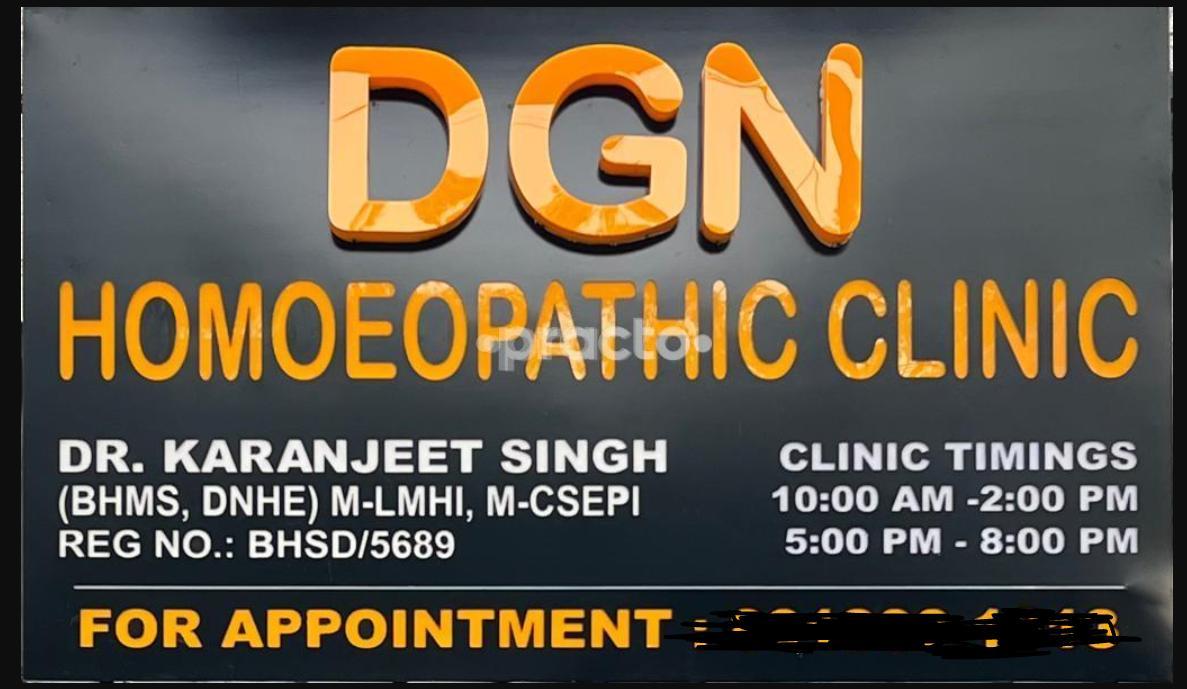 DGN Homoeopathic Clinic Janakpuri Delhi