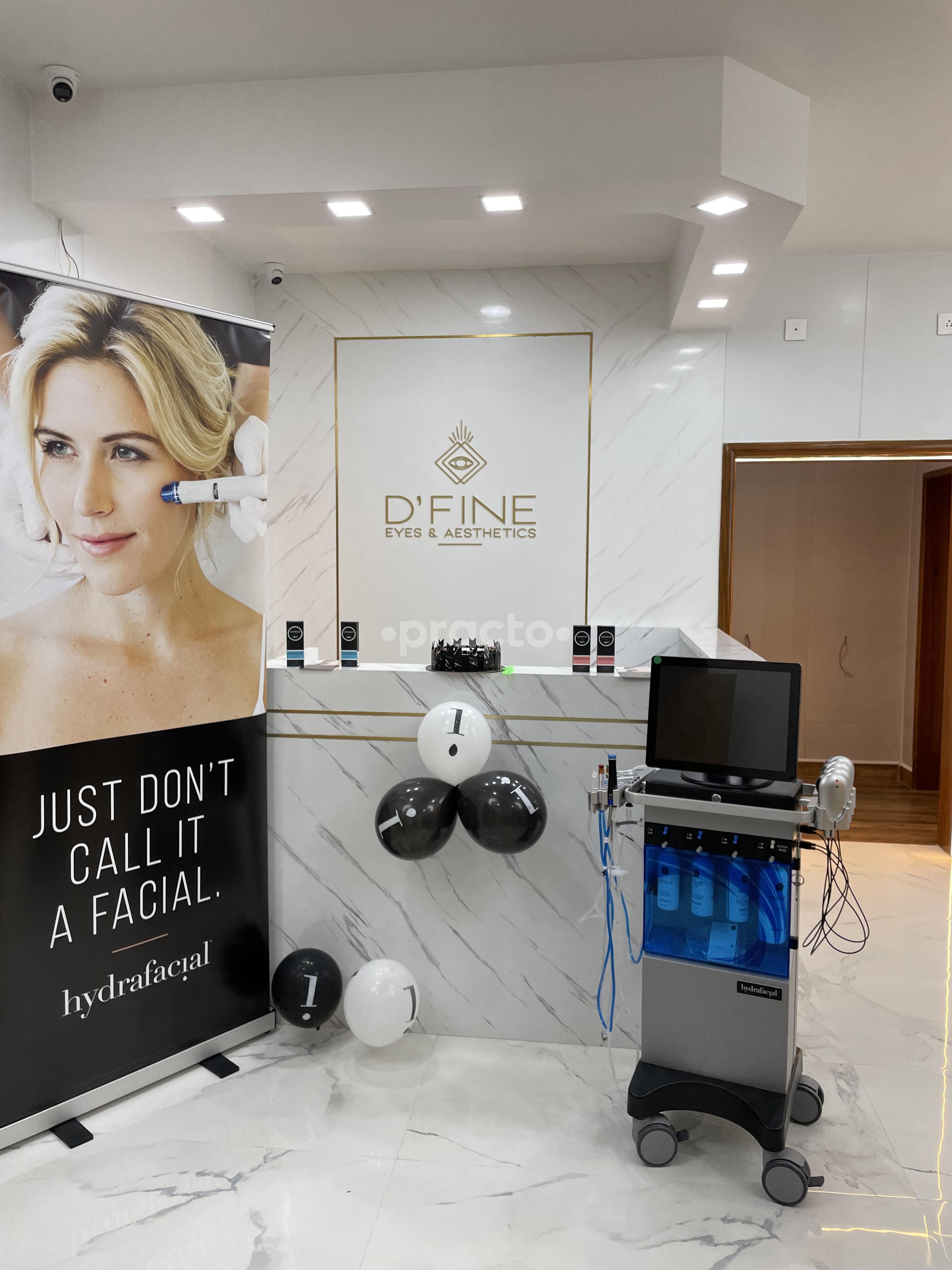 Reception Area at D’Fine Eyes And Aesthetics Suryaraopet Vijayawada