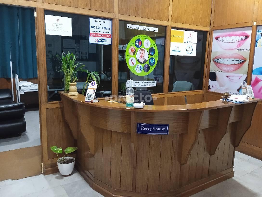 Reception Area at Care Dental & Health Clinic Sector 58 Noida