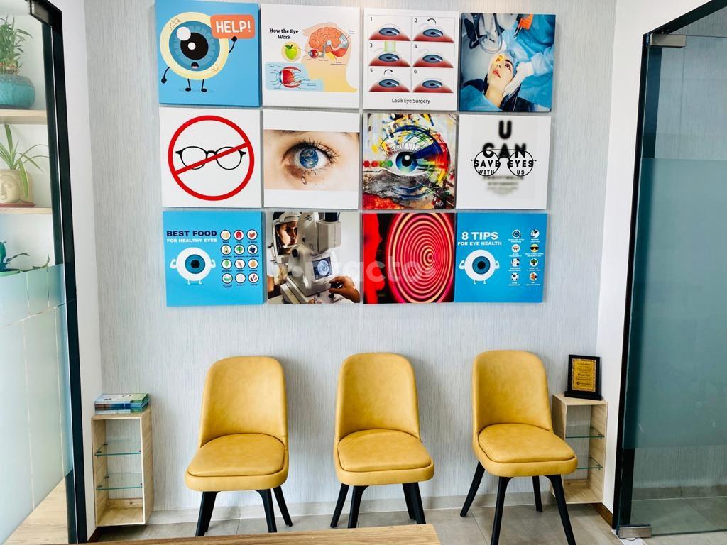 Waiting Area at Dr Parul Dhroov Eye clinic and lasik center Naranpura Vistar Ahmedabad