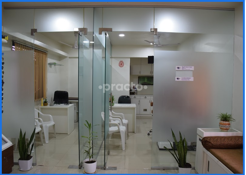 Reception Area at Dr. Richa's Eye Care Clinic BT Kawade Road Pune