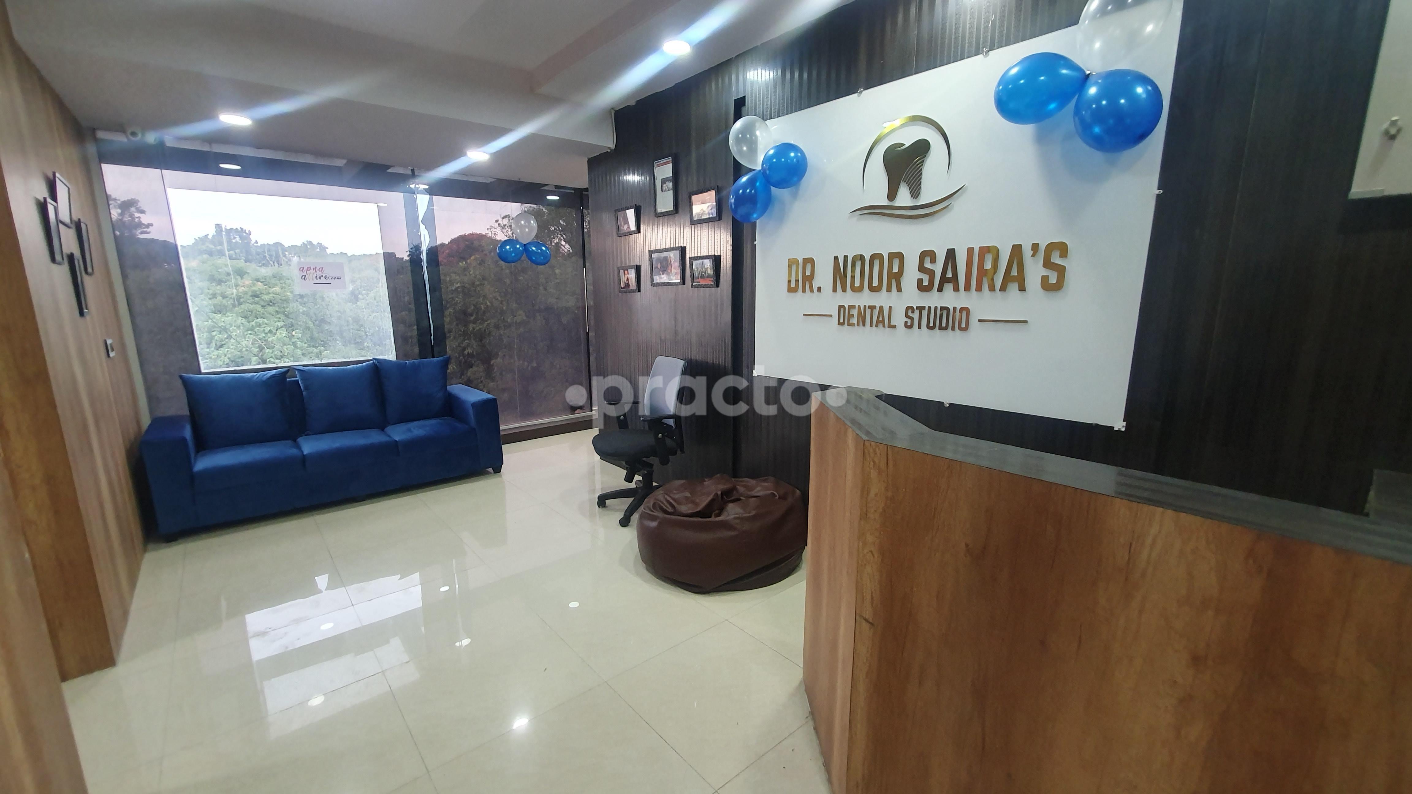 Reception Area at Dr Noor Saira's Dental Studio Frazer Town Bangalore