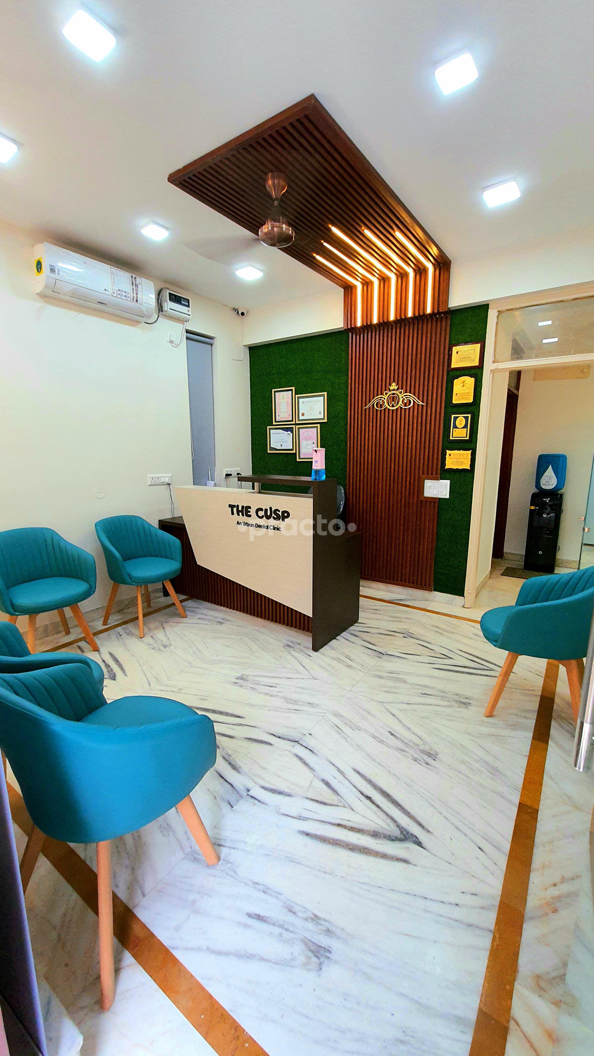 Reception Area at The Cusp An Urban Dental Clinic Sushant Lok I Gurgaon