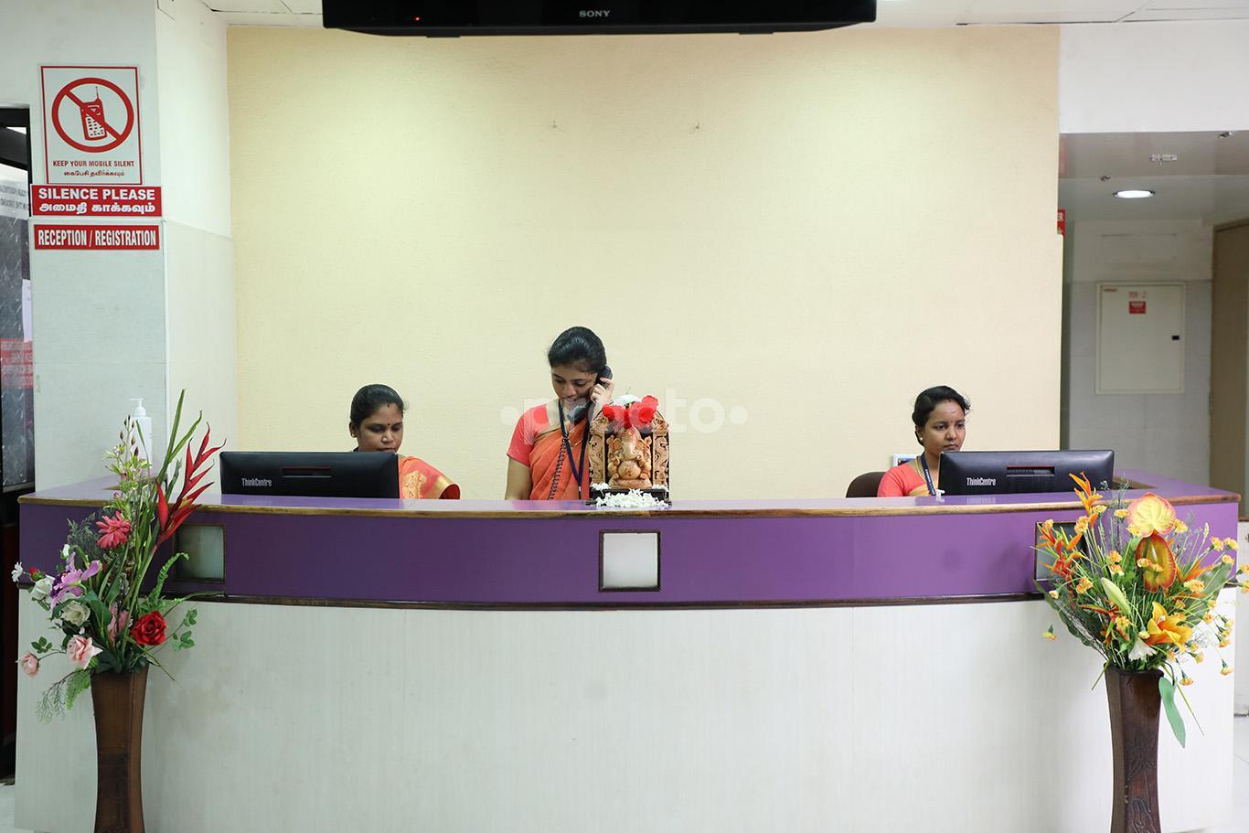 Reception Area at Udhi Eye Hospitals Alwarpet Chennai