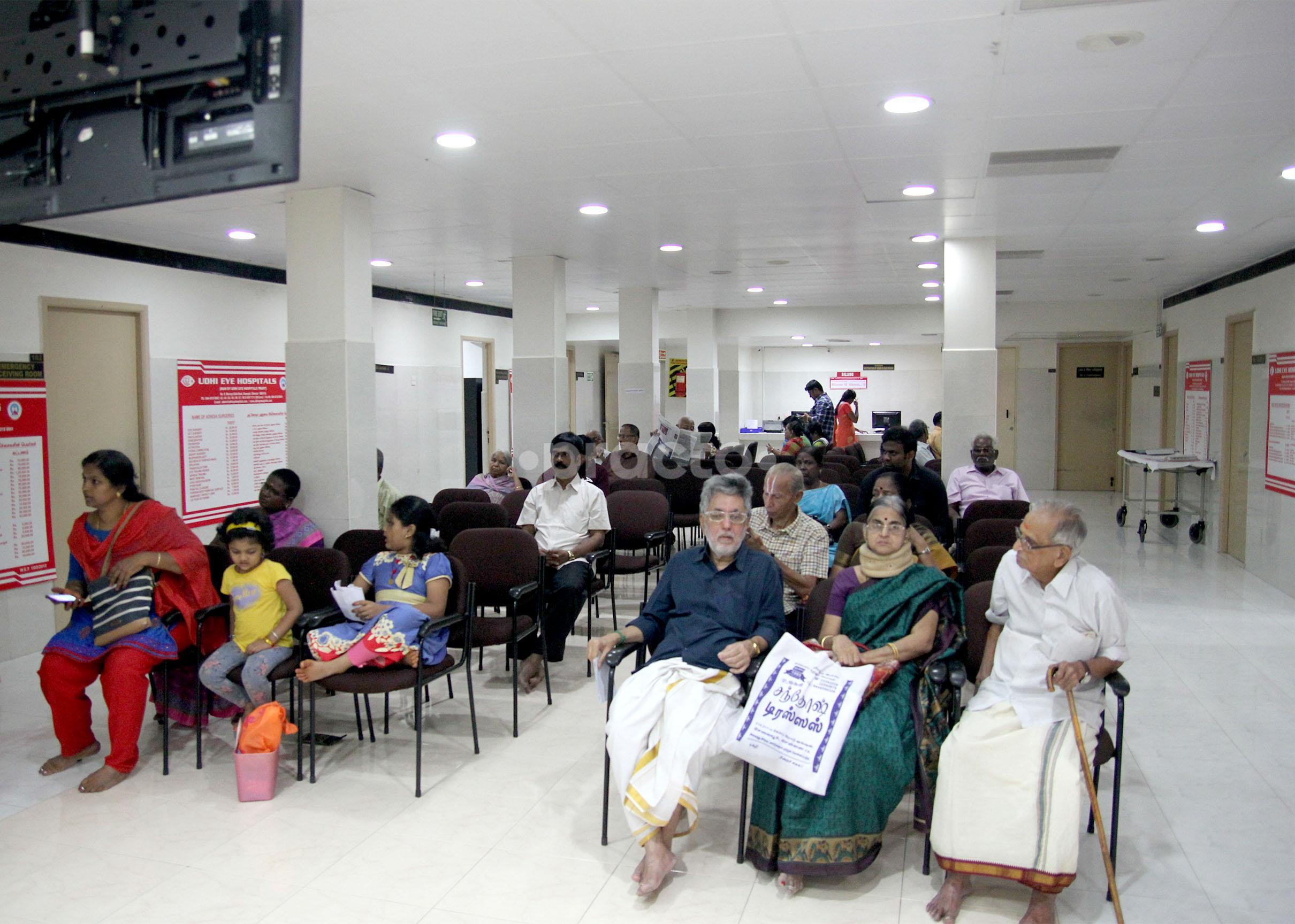 Waiting Area at Udhi Eye Hospitals Alwarpet Chennai
