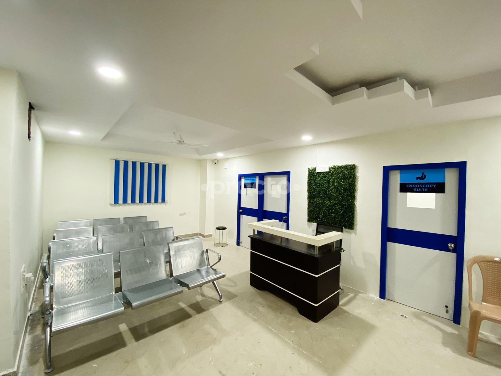 Waiting Area at Gastro Care Clinics Suchitra Circle Hyderabad