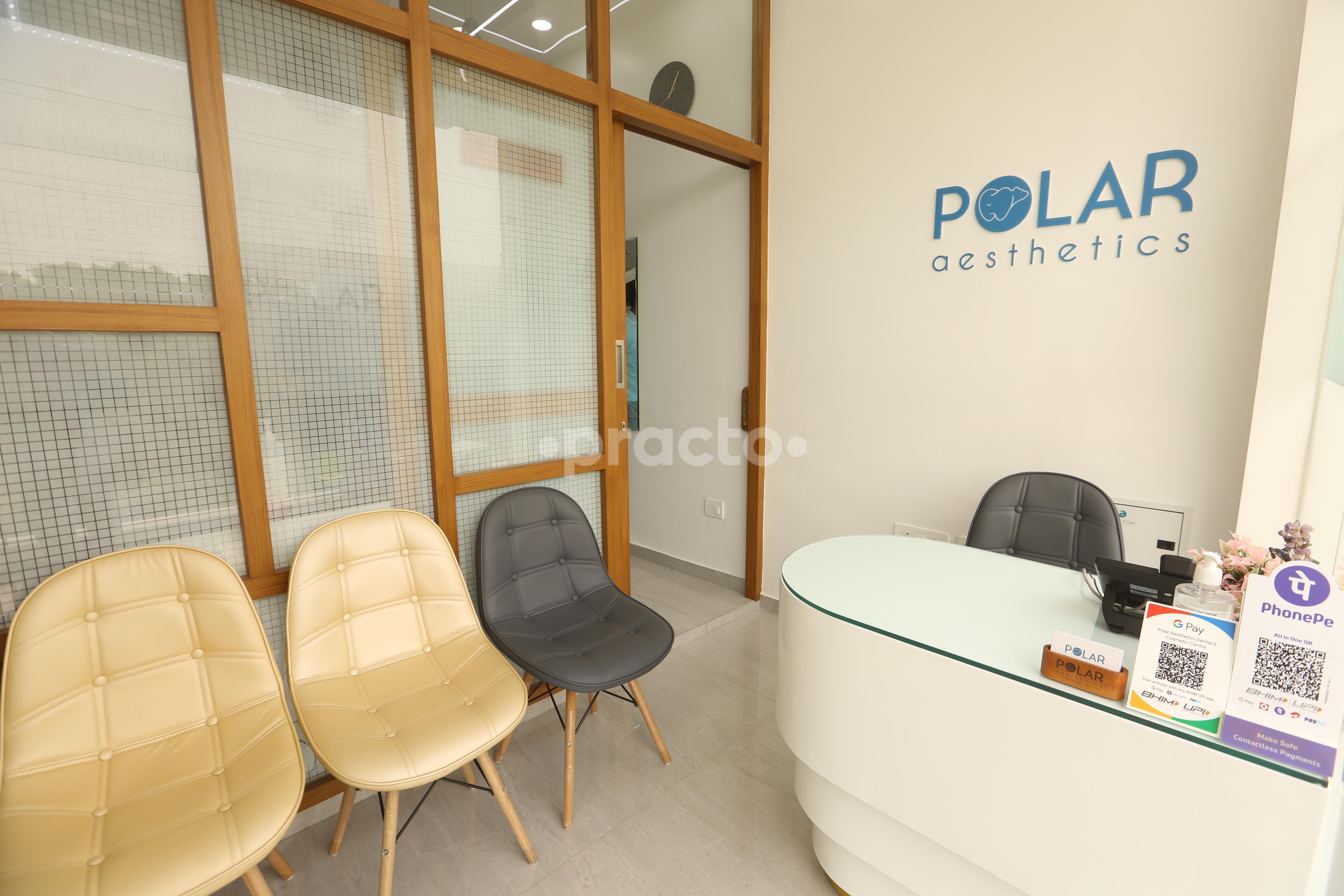 Reception Area at Polar Aesthetics Dental & Cosmetic Centre Sector 121 Noida