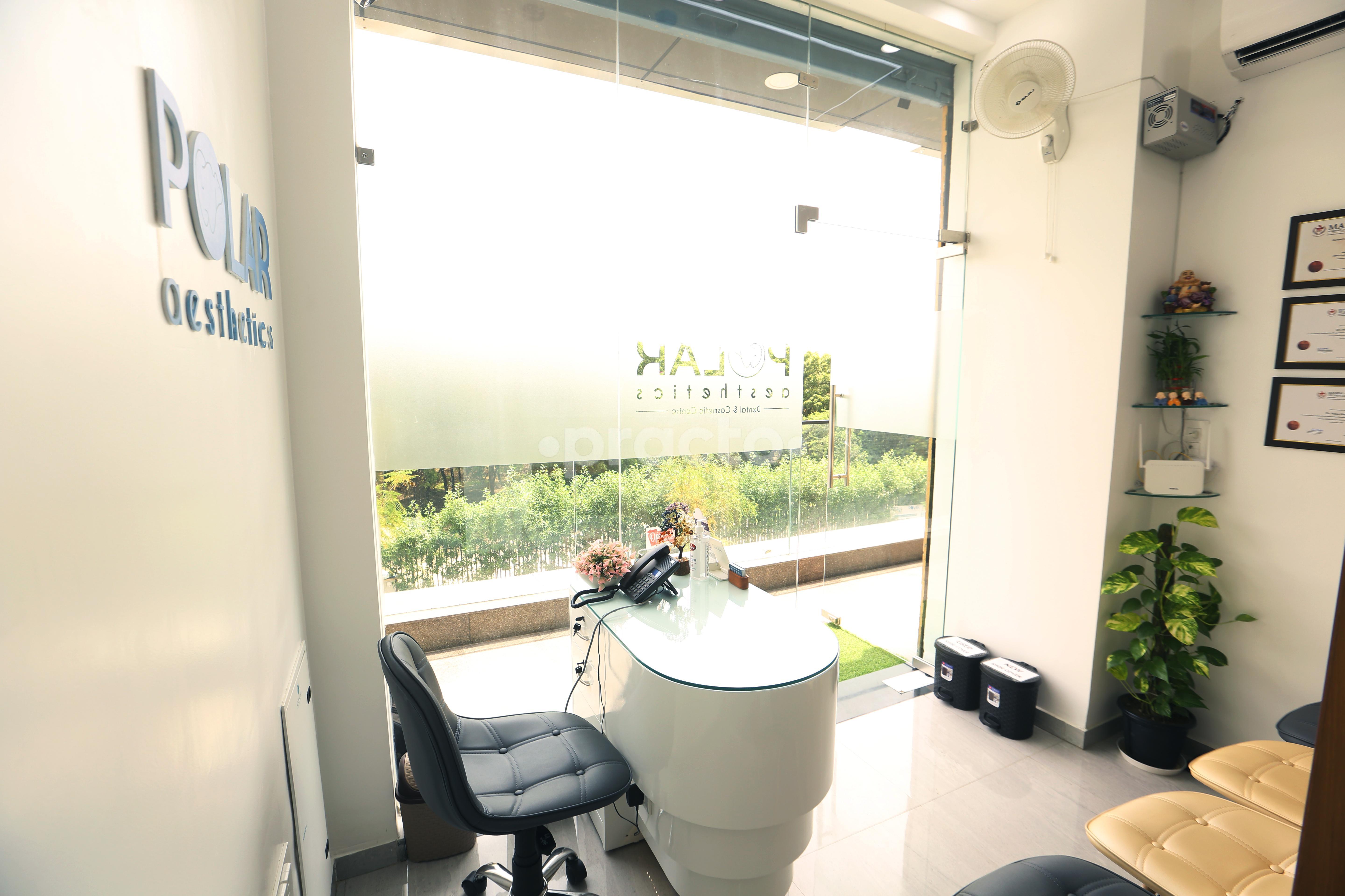 Reception Area at Polar Aesthetics Dental & Cosmetic Centre Sector 121 Noida