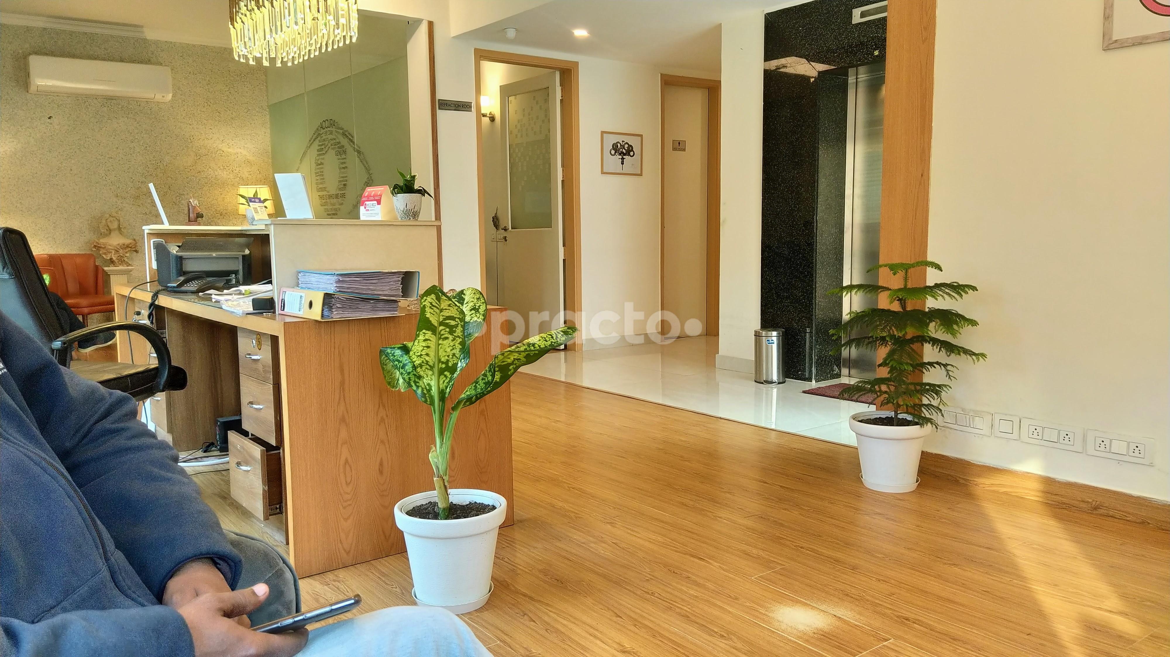Reception Area at Accura Eye Care Panchsheel Park Delhi