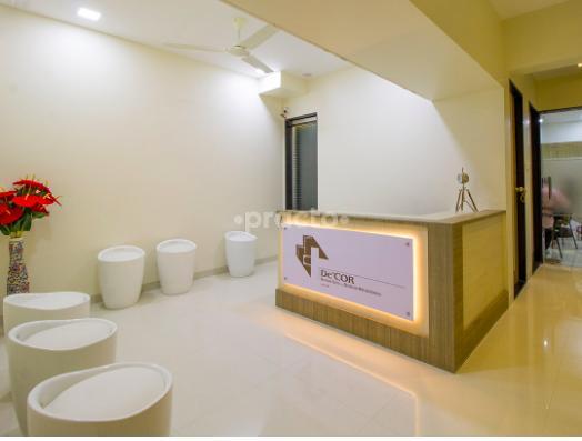 Reception Area at De'cor Dental Clinic Parvati Paytha Pune