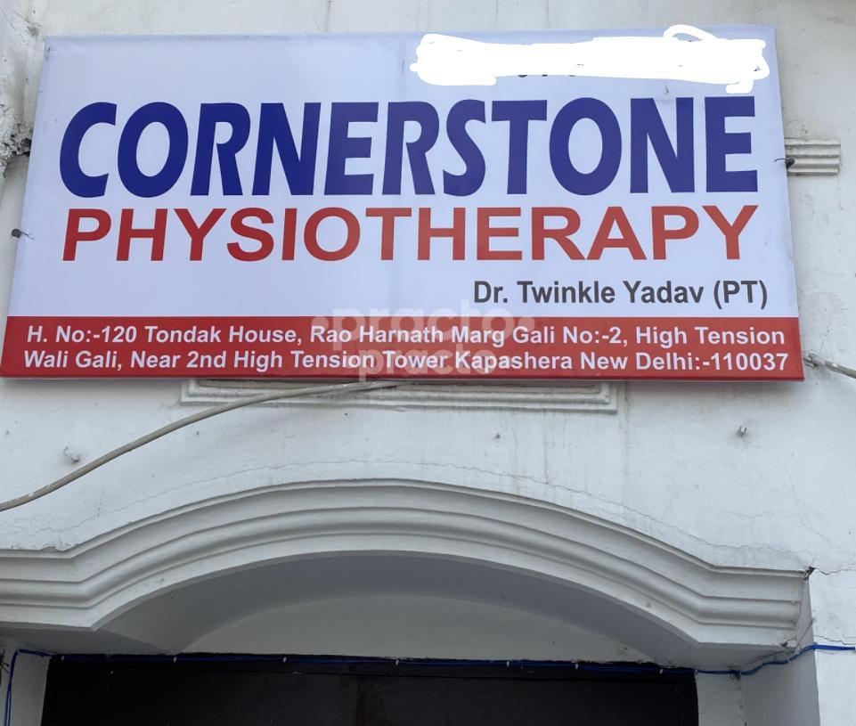 Establishment board at Cornerstone Physiotherapy Kapashera Delhi