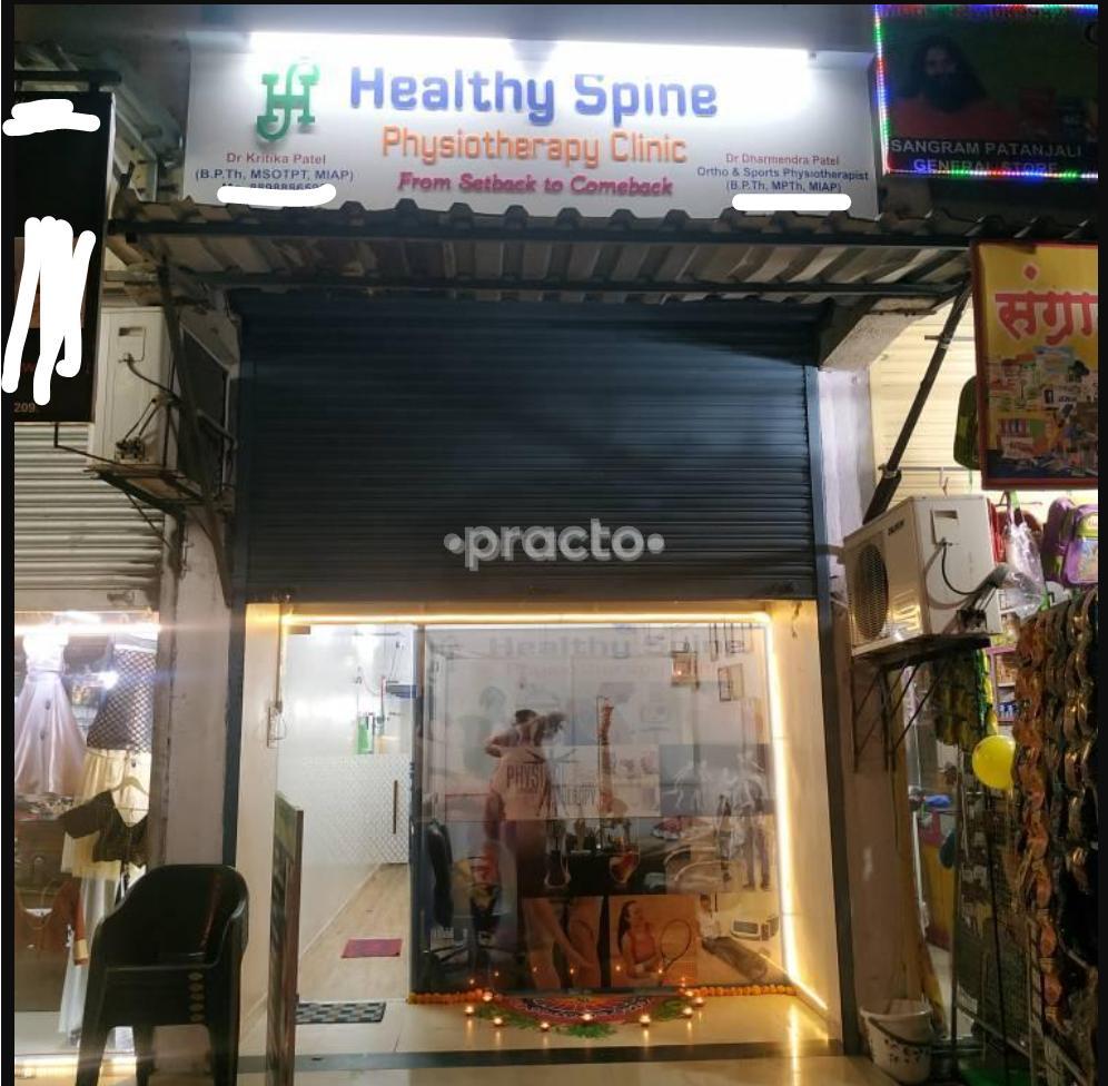 Establishment board at Healthy Spine Physiotherapy Clinic Kamothe Navi Mumbai