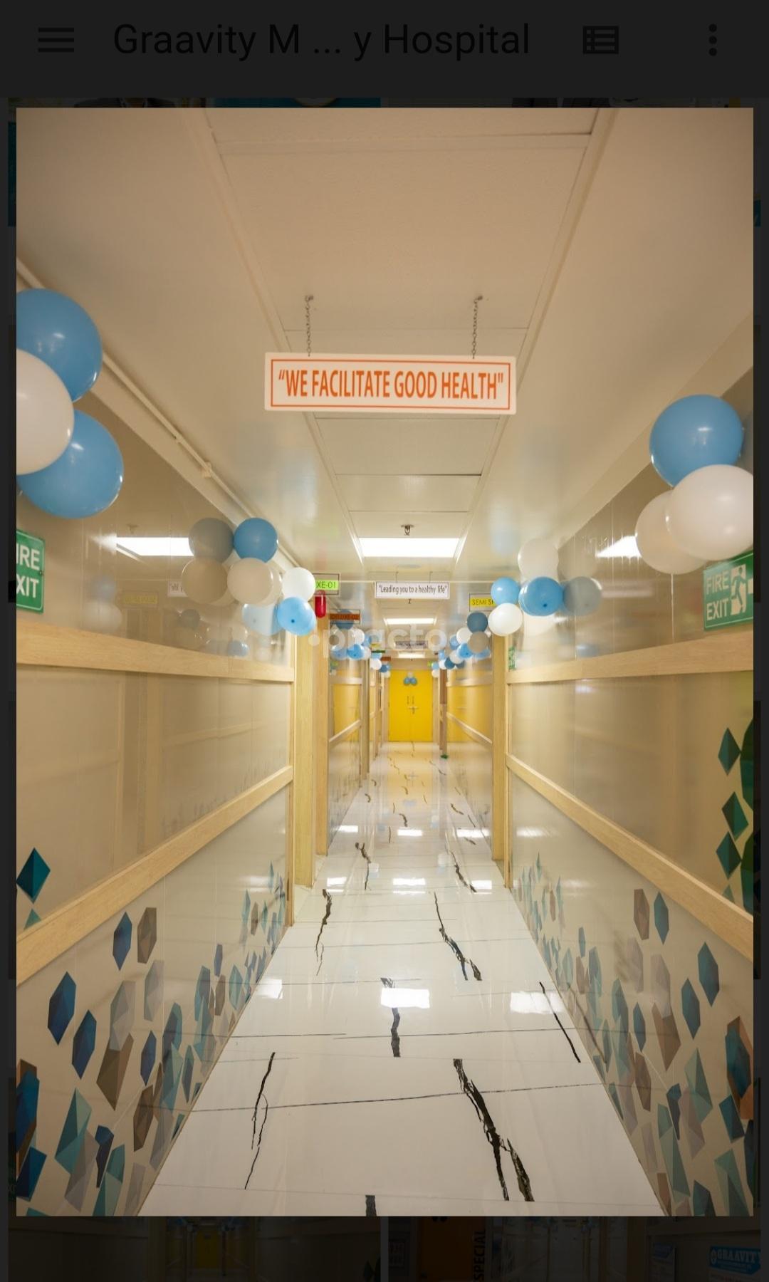 Reception Area at Gravity Multispecialty Hospital Panchvati Nashik