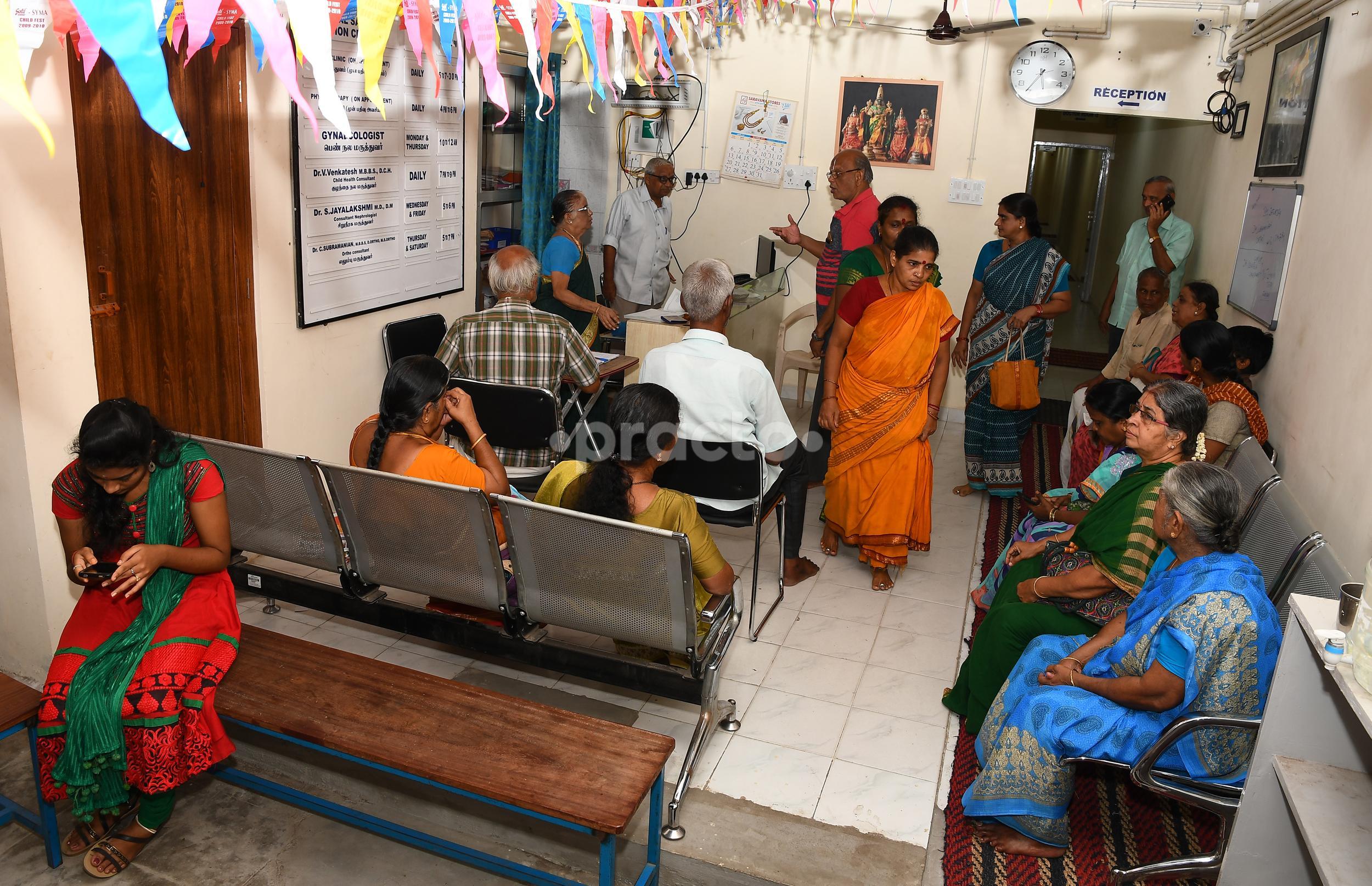 Reception Area at DC-30 FULL HD MAIN UNIT Triplicane Chennai