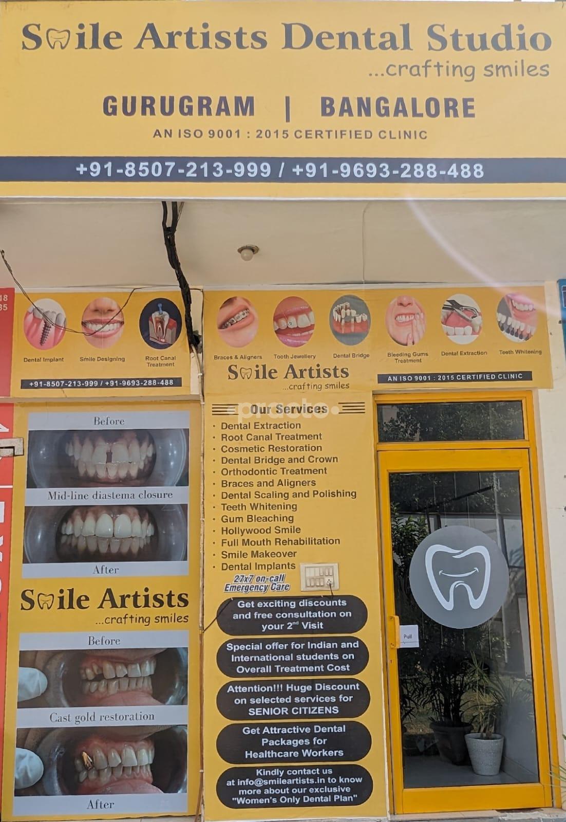 Entrance at Smile Artists Dental Studio Gurgaon Sector 52 Gurgaon
