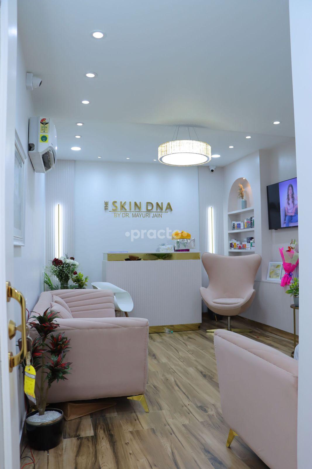 Reception Area at DR. MAYURI JAIN THE SKIN DNA Punjabi Bagh Delhi